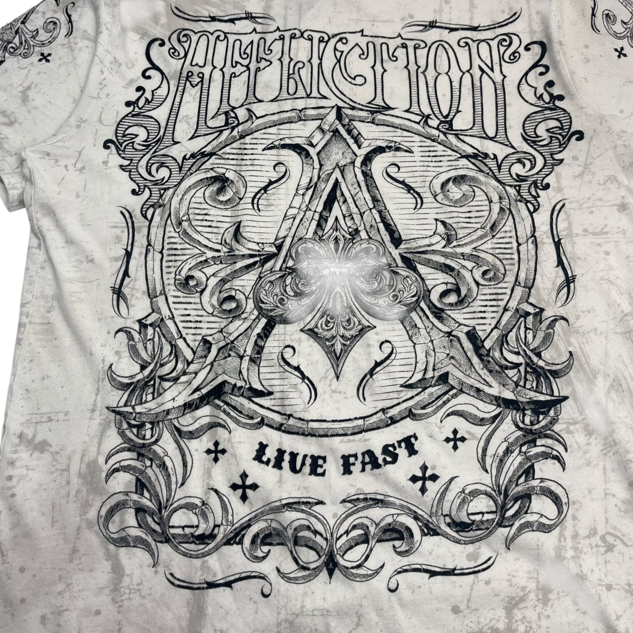 Y2K Affliction Seam Stitched Cyber T-Shirt