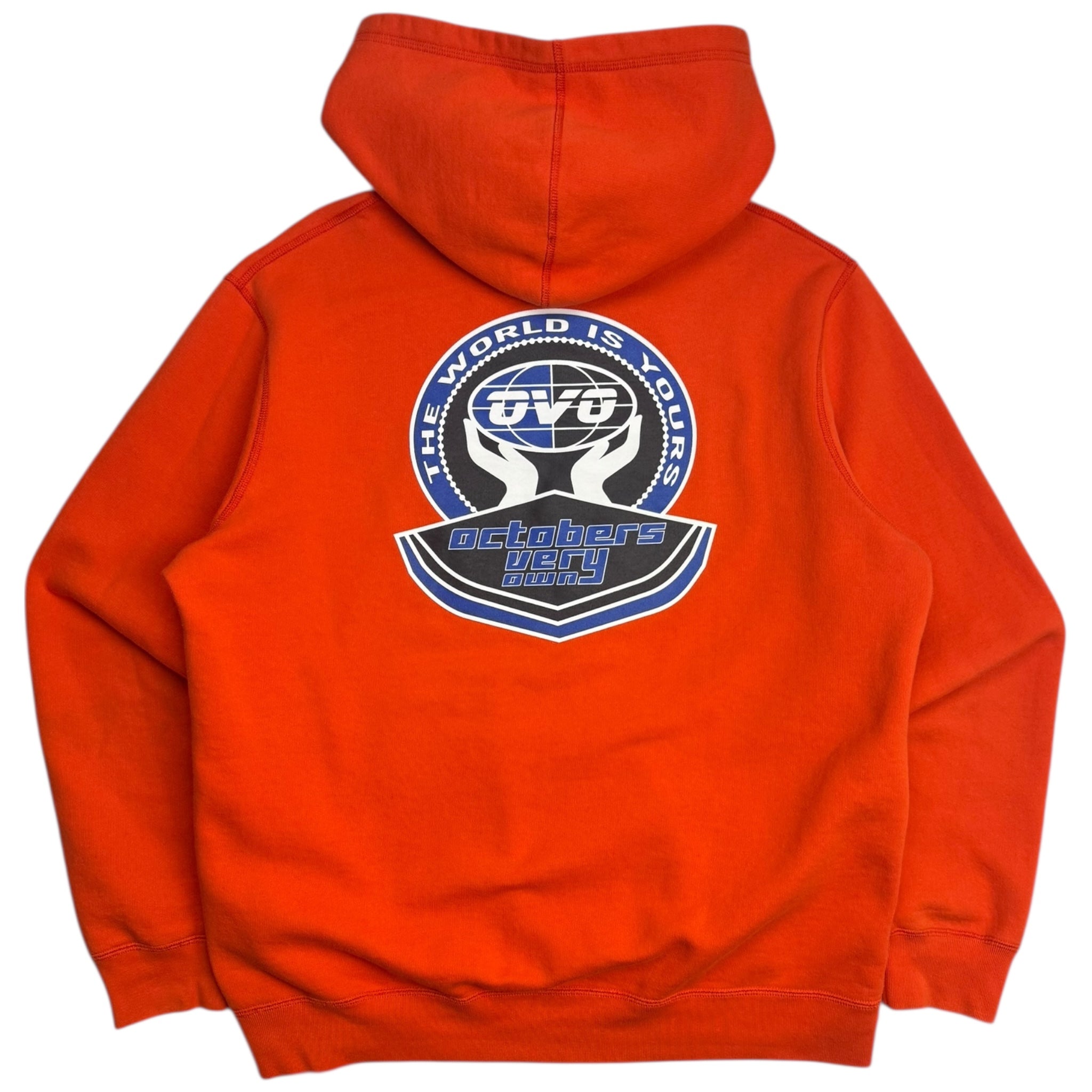 OVO Globe Hoodie Orange