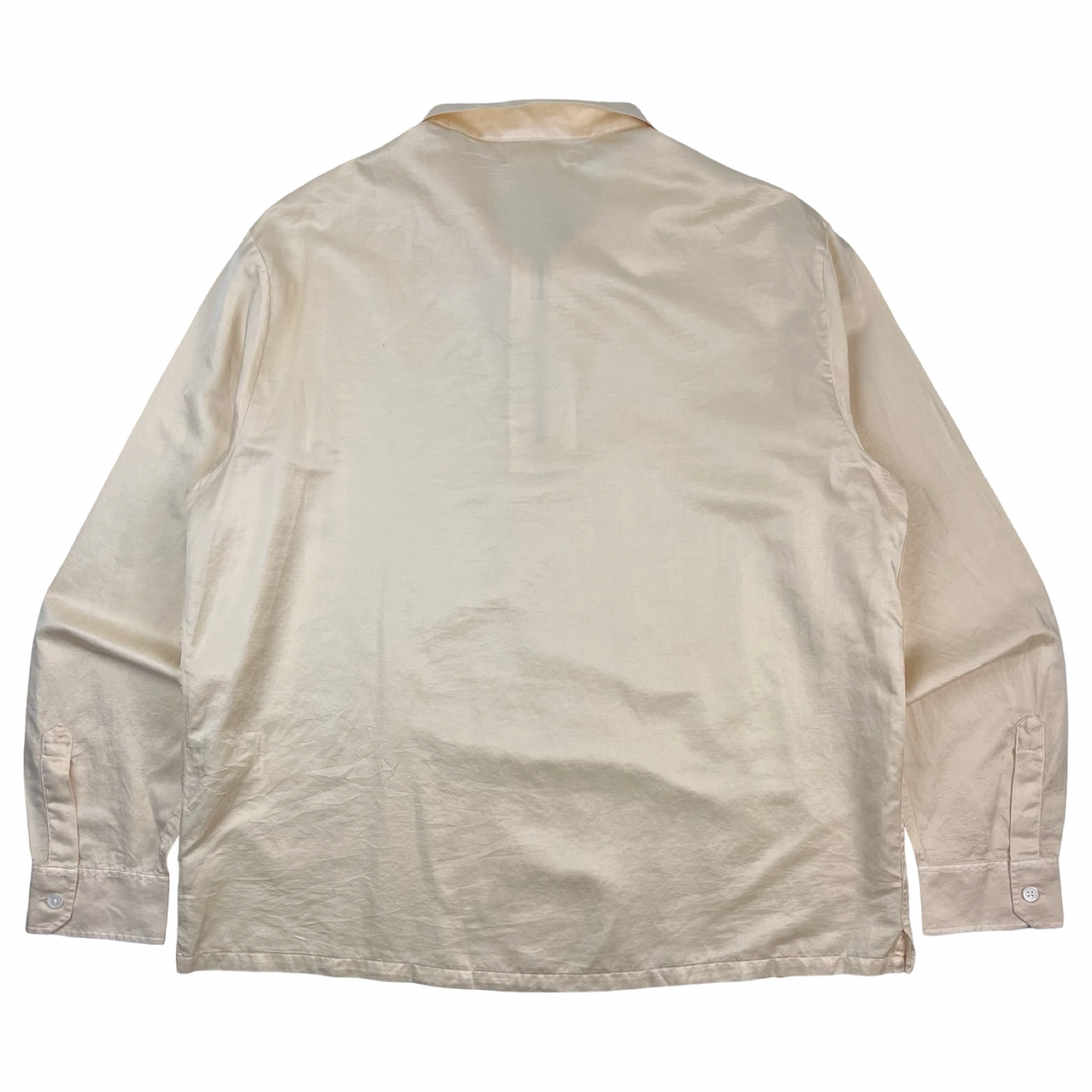 Our Legacy Silk Quarter-Zip Polo Cream
