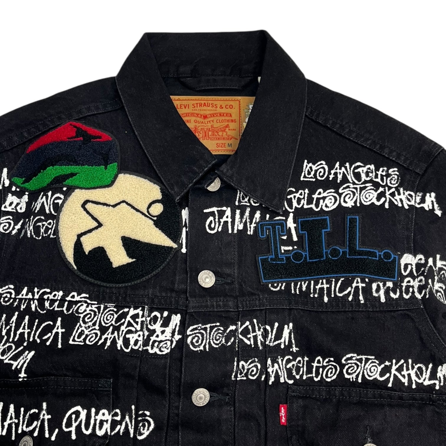 Stussy x Denim Tears x Our Legacy TTL Denim Jacket Black