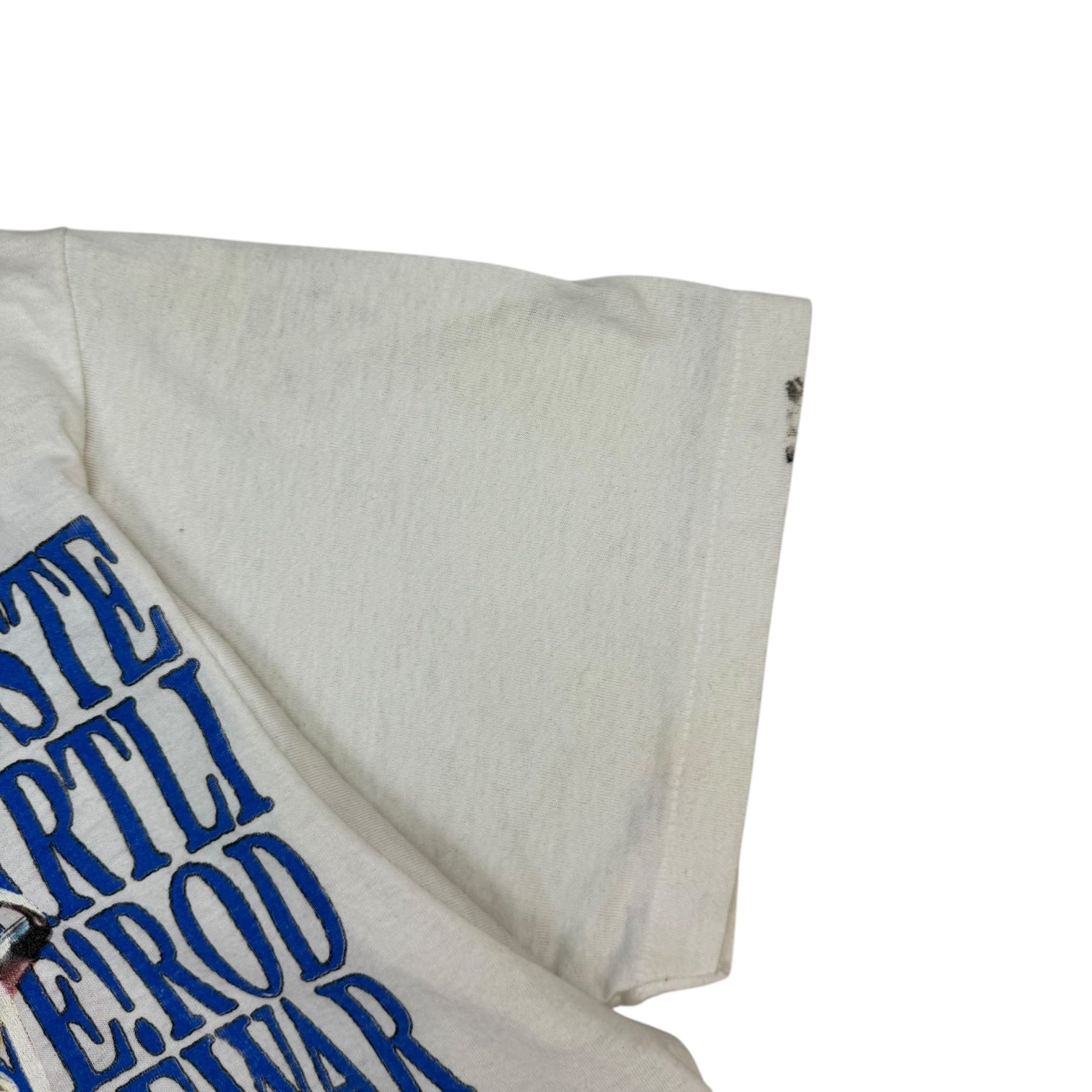 1989 Rod Stewart Lost In America Tour Tee White
