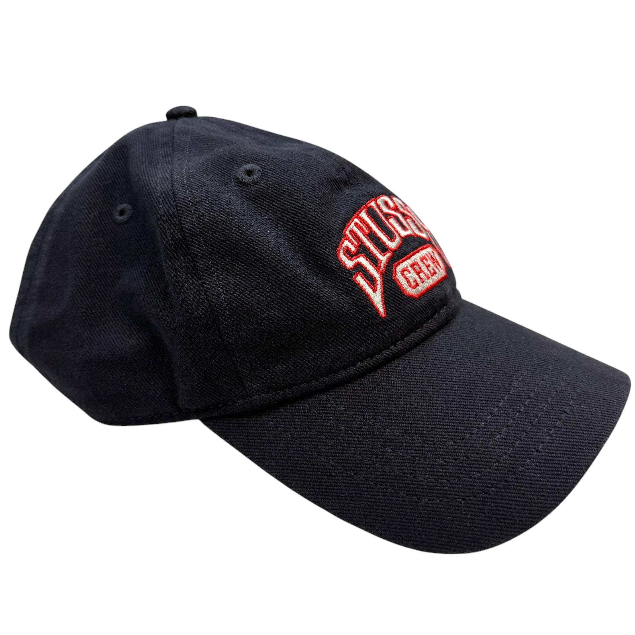 Stussy Low Profile Crew Strapback Hat Black