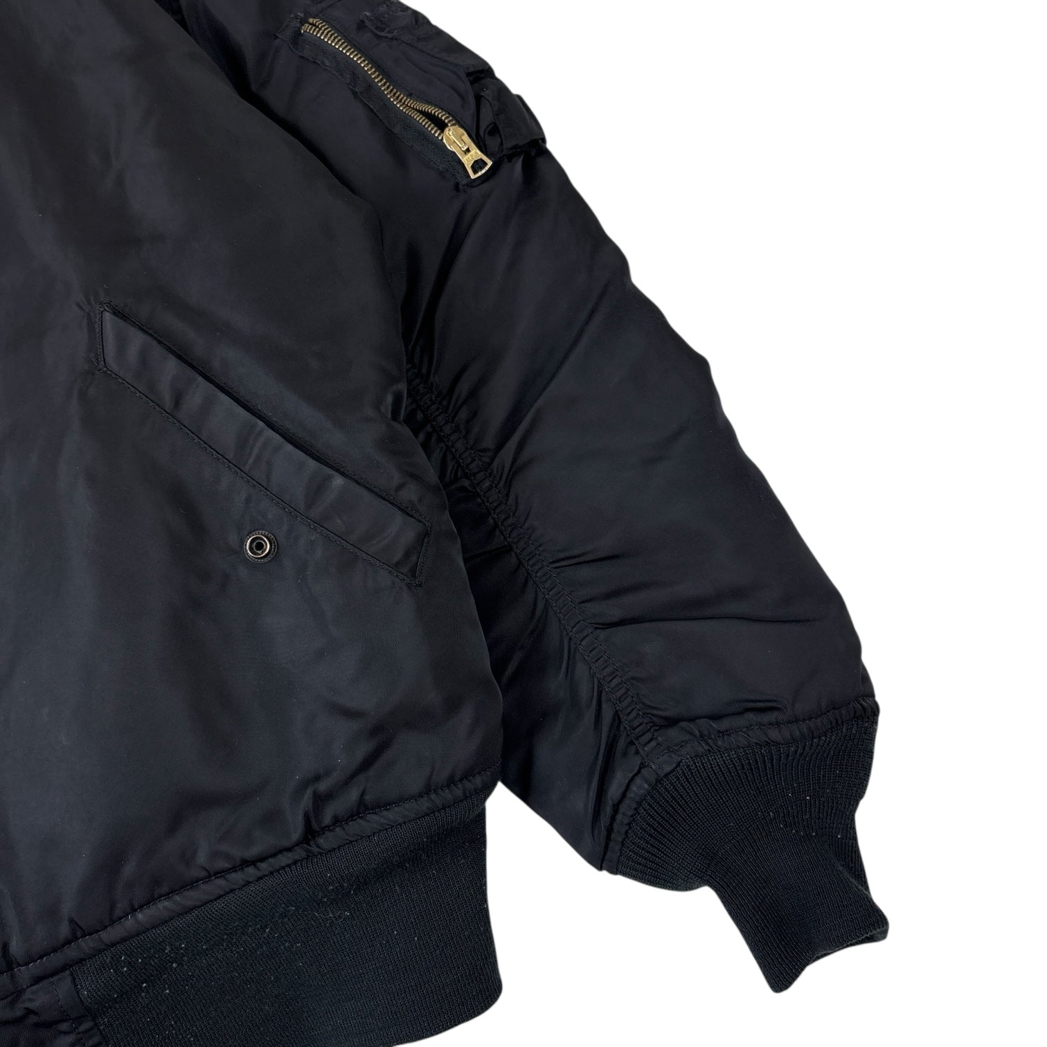 Vintage Alpha Industries MA-1 Flight Jacket Black
