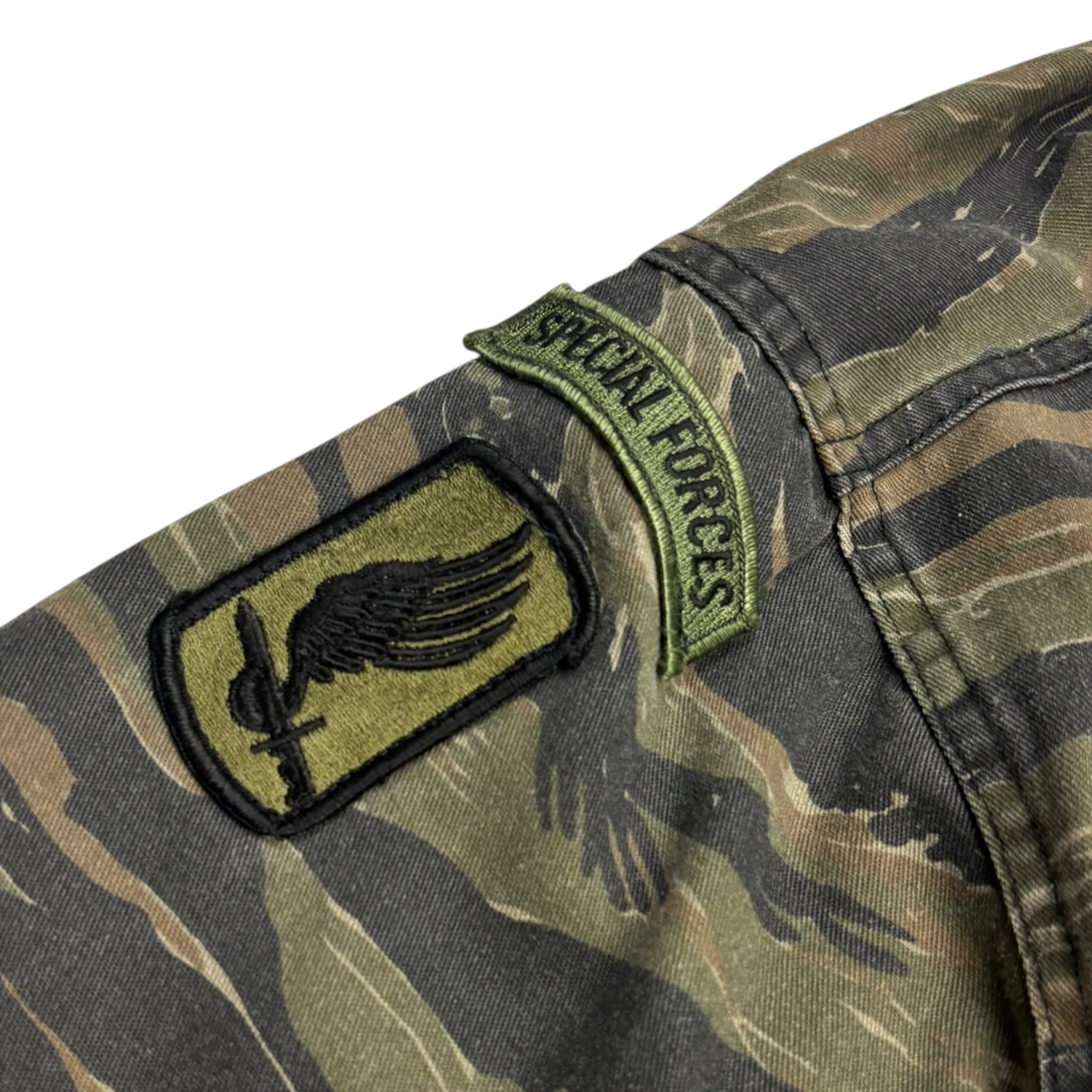 Vintage Special Forces Tiger Stripe Camo Combat Jacket