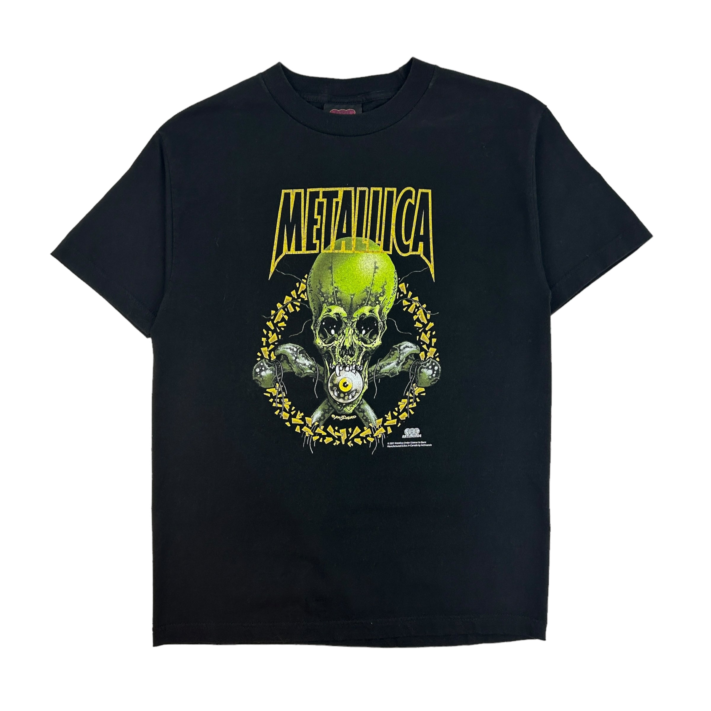 2001 Metallica No Leaf Clover T-Shirt Black