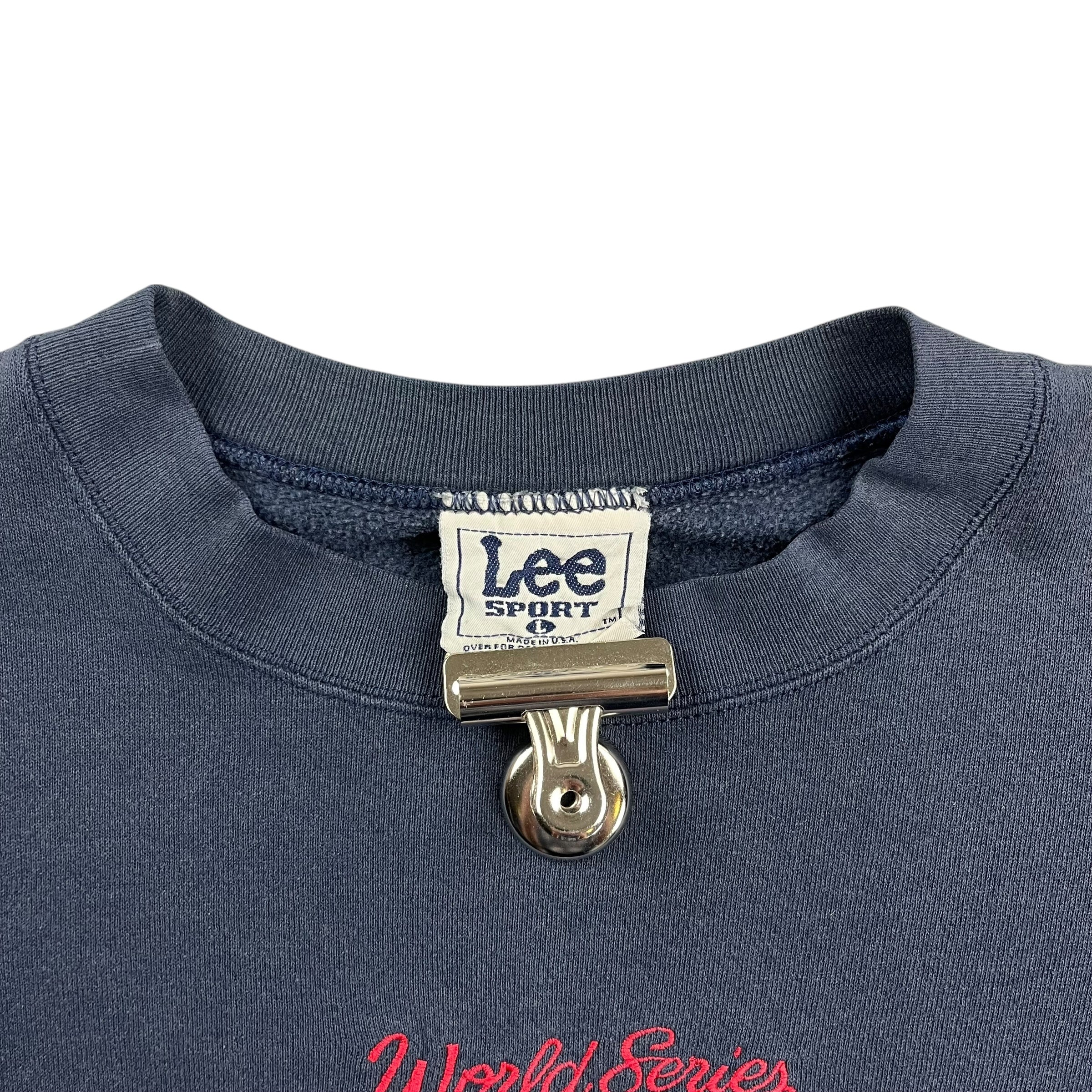 1998 Lee New York Yankees Champions Crewneck Navy Blue