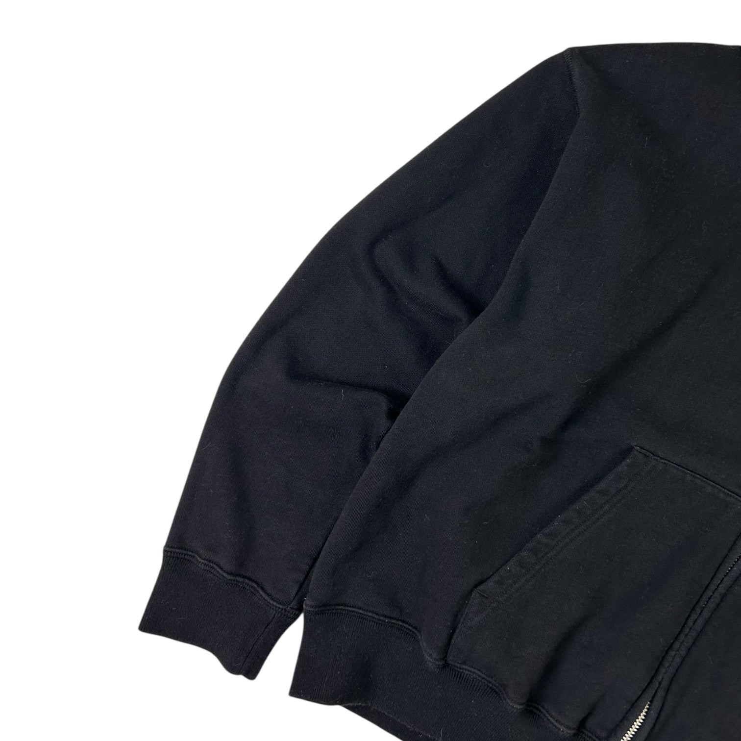Bape Sequin Panel Zip-Up Hoodie Black