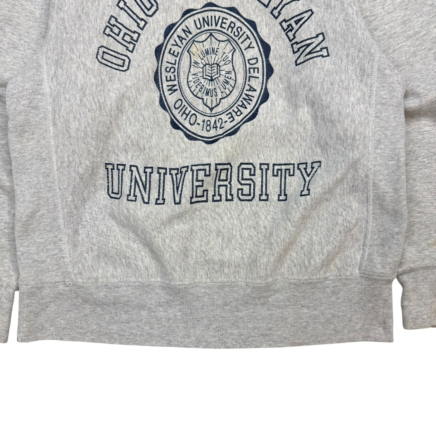 Vintage Ohio Wesleyan University Crewneck Grey