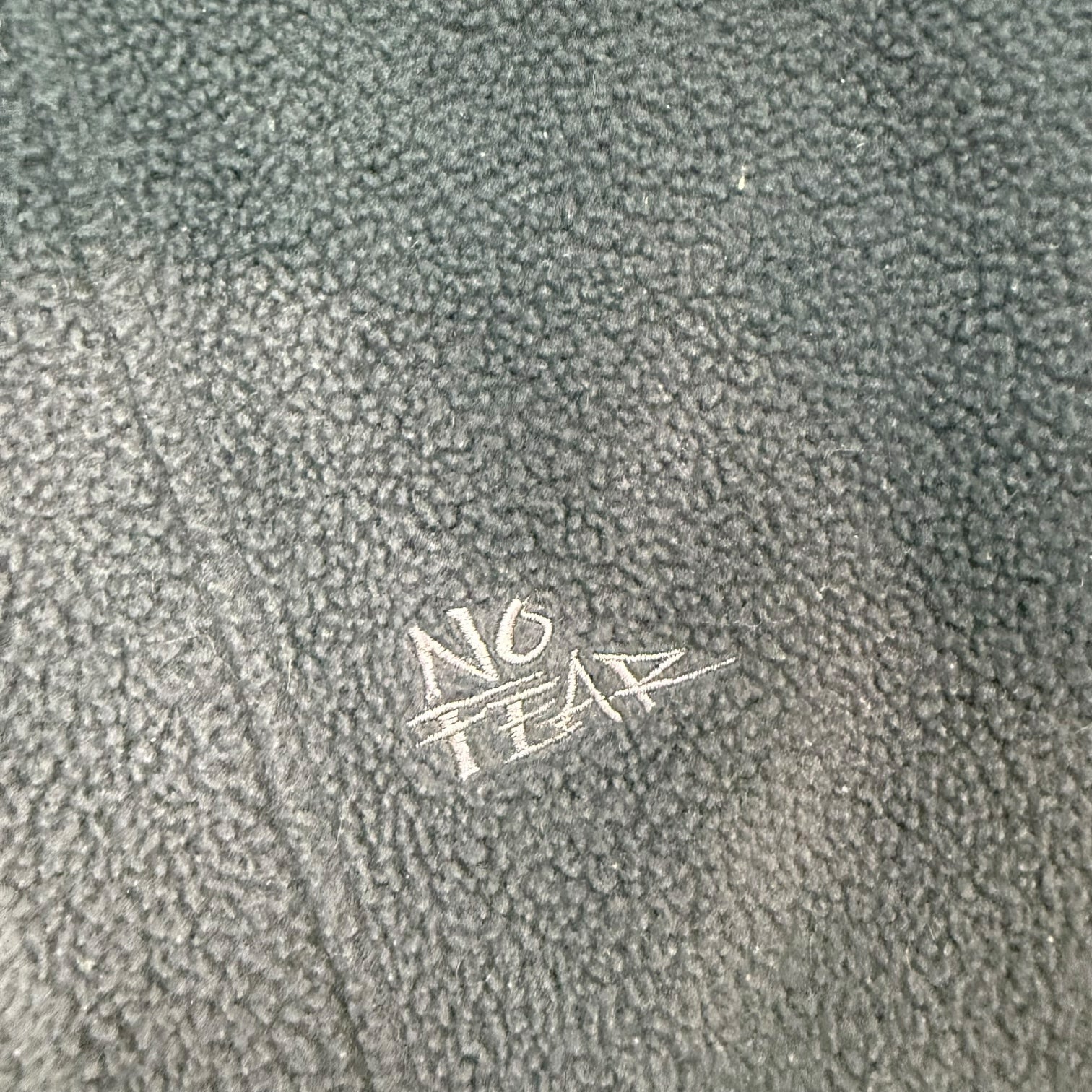 Vintage No Fear Fleece Vest Black