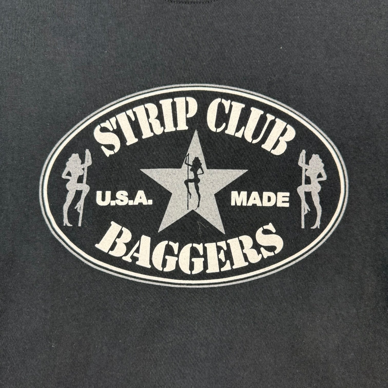 Vintage Strip Club Baggers L/S Tee Black