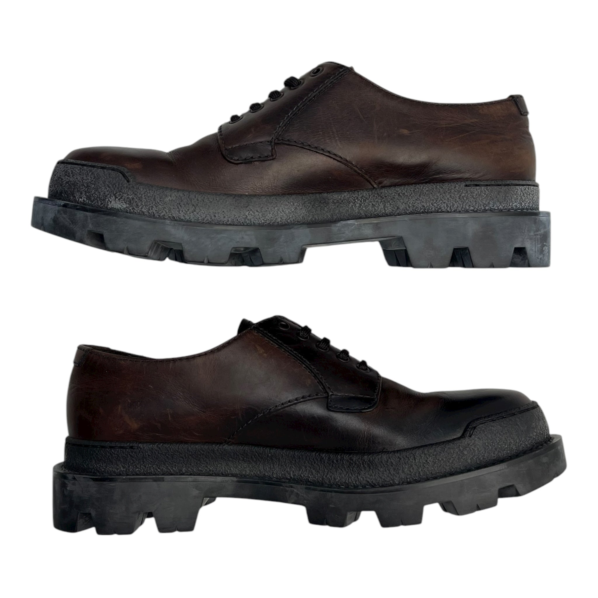 Prada Chocolate Lace Up (Used)