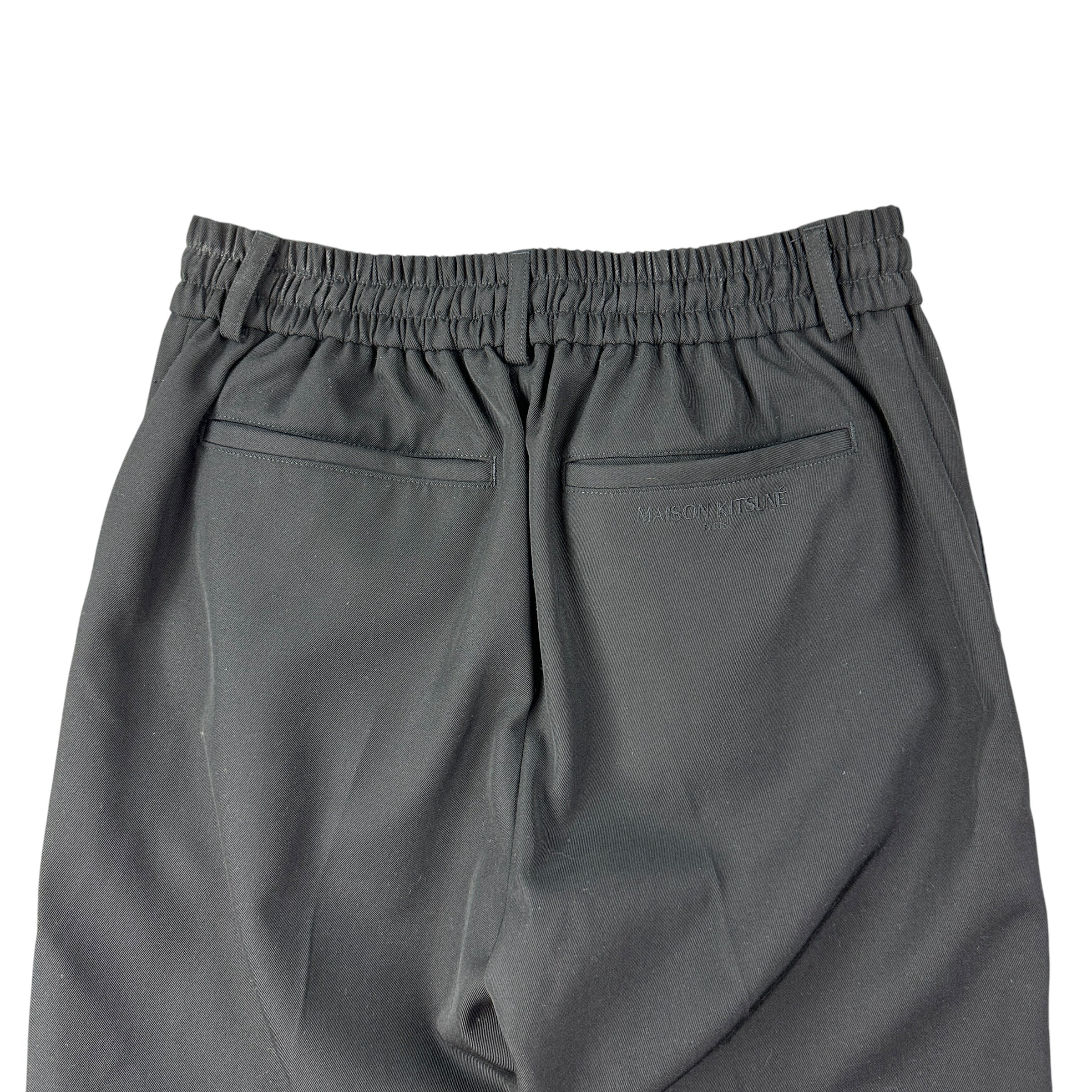 Maison Kitsuné Paris Draw String Trouser Black