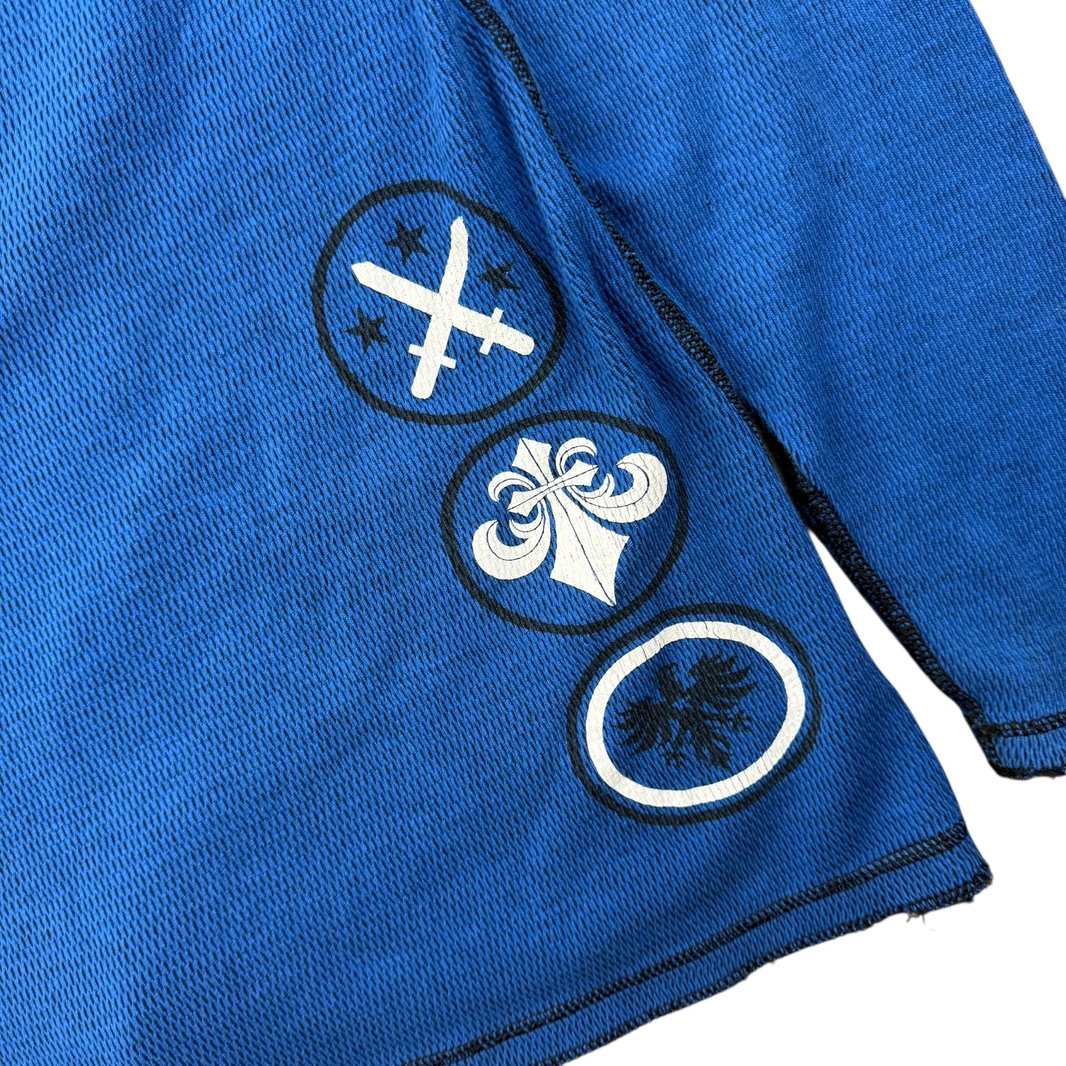 Vintage Y2K Affliction ‘Live Fast’ Thermal L/S Tee Blue