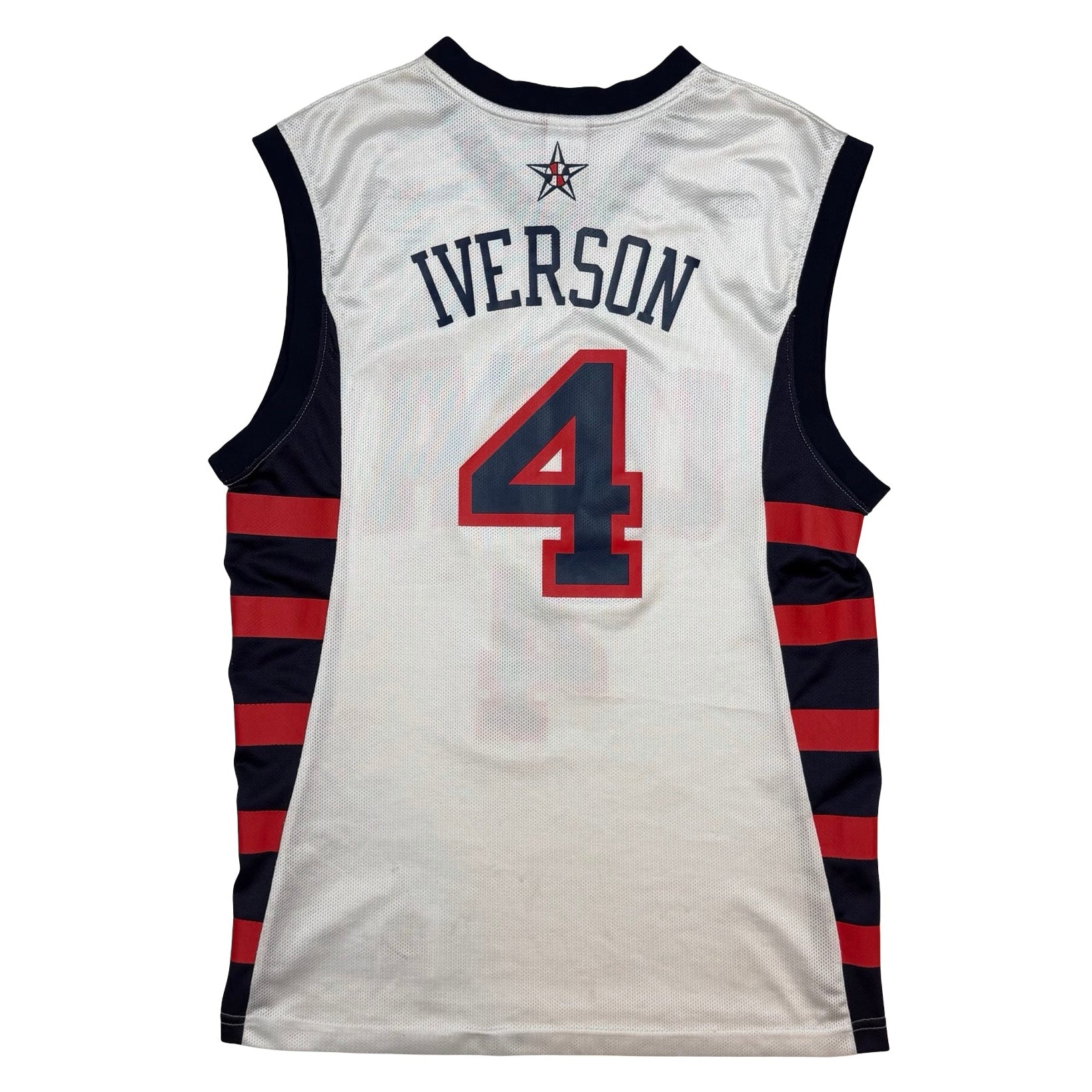 Vintage Allen Iverson Reebok Team USA Jersey White