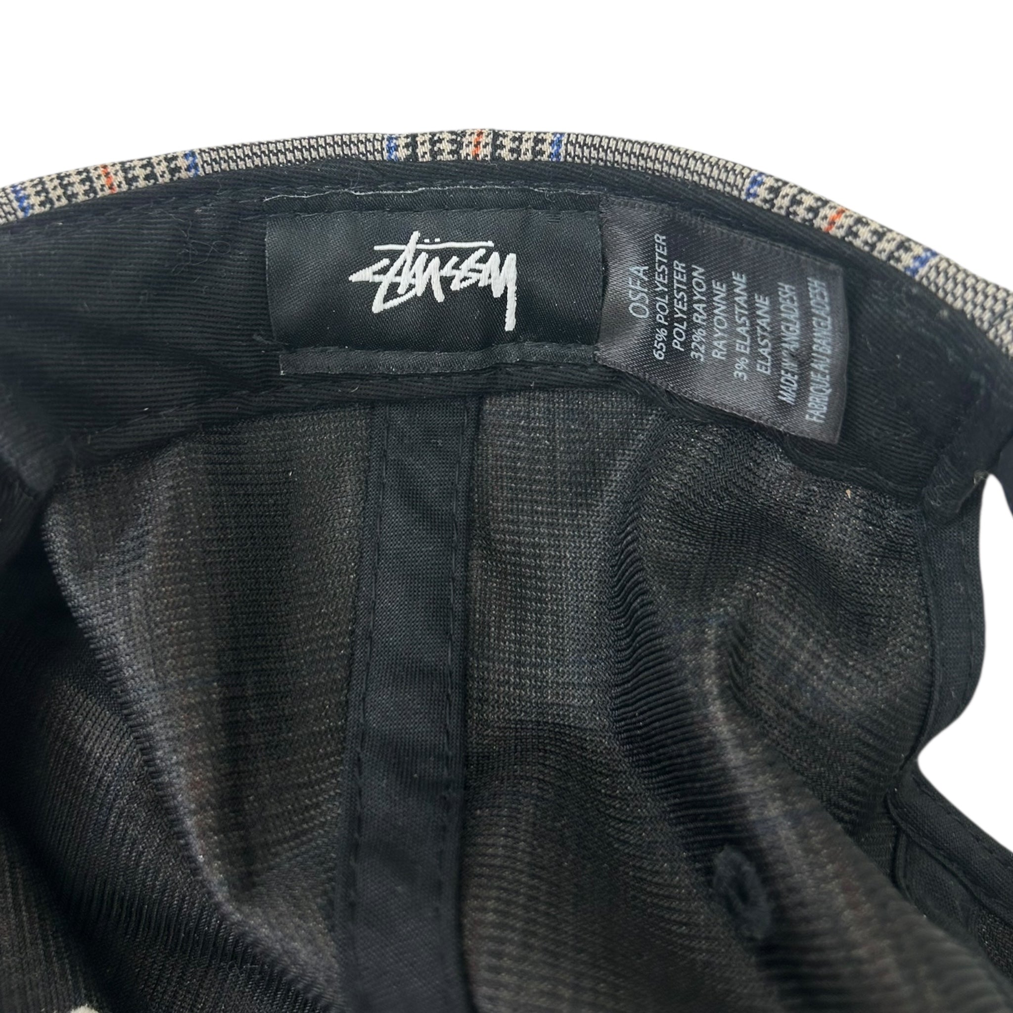 Stussy Glen Plaid Snapback Hat