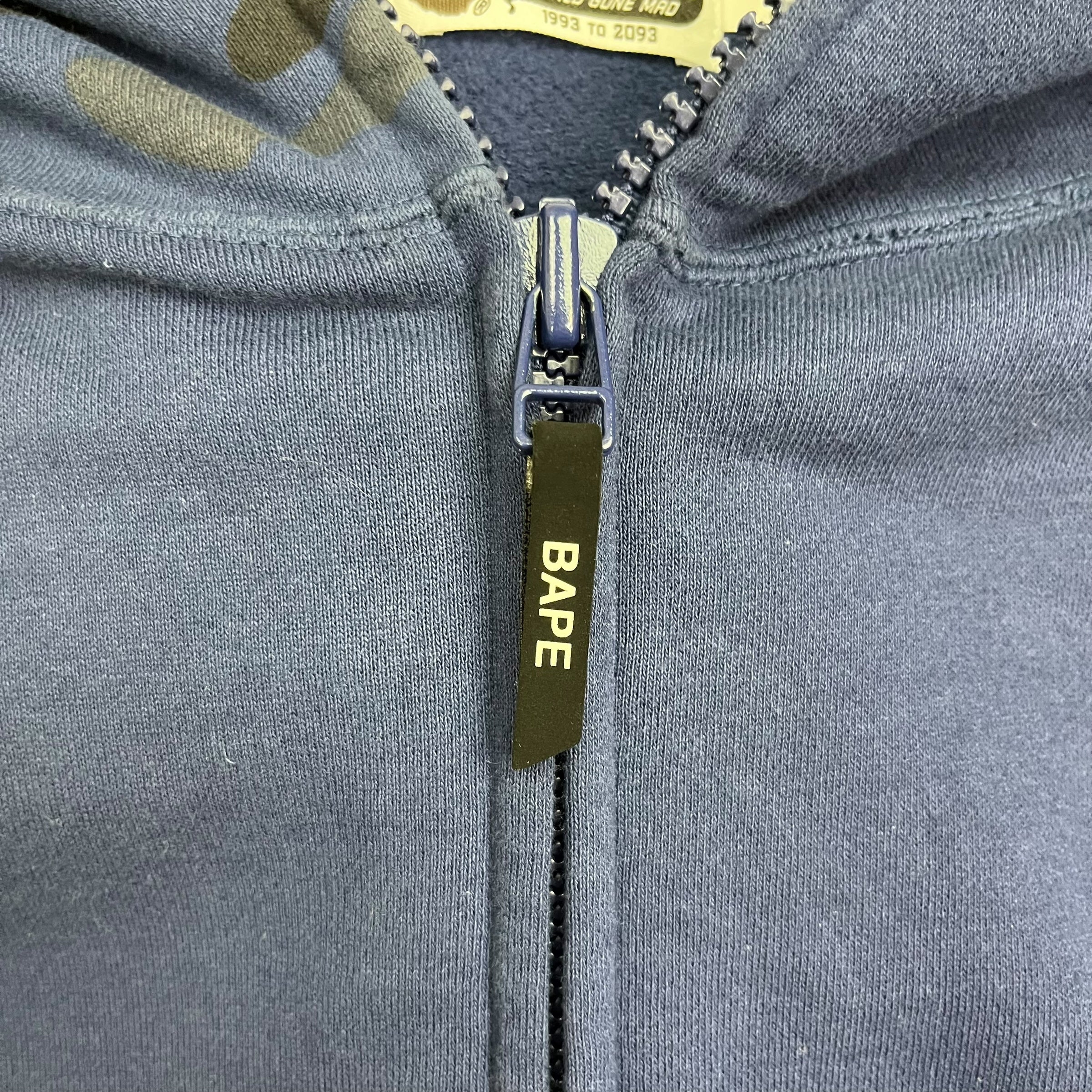 Bape Shark Head Hoodie Navy Blue/Blue Camo