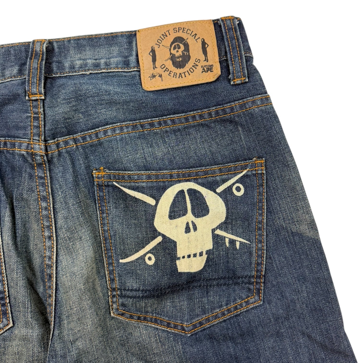 Vintage Y2K Bape x Stüssy Denim Jeans