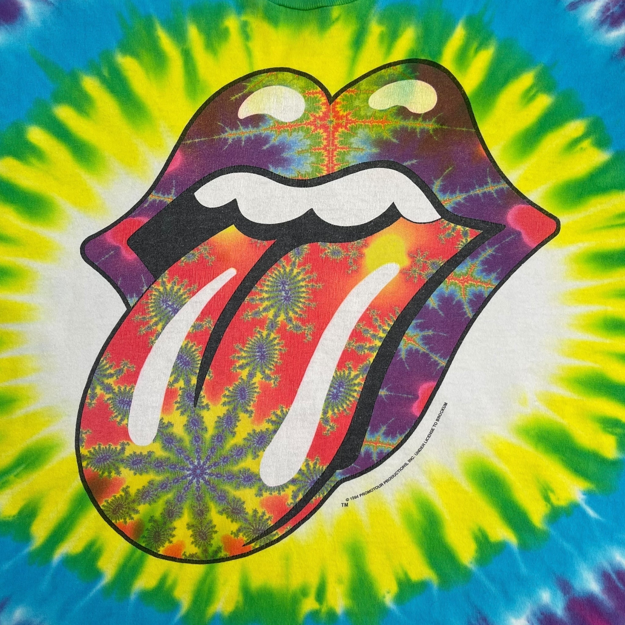 1994 The Rolling Stones Psychedelic Tie Dye T-Shirt