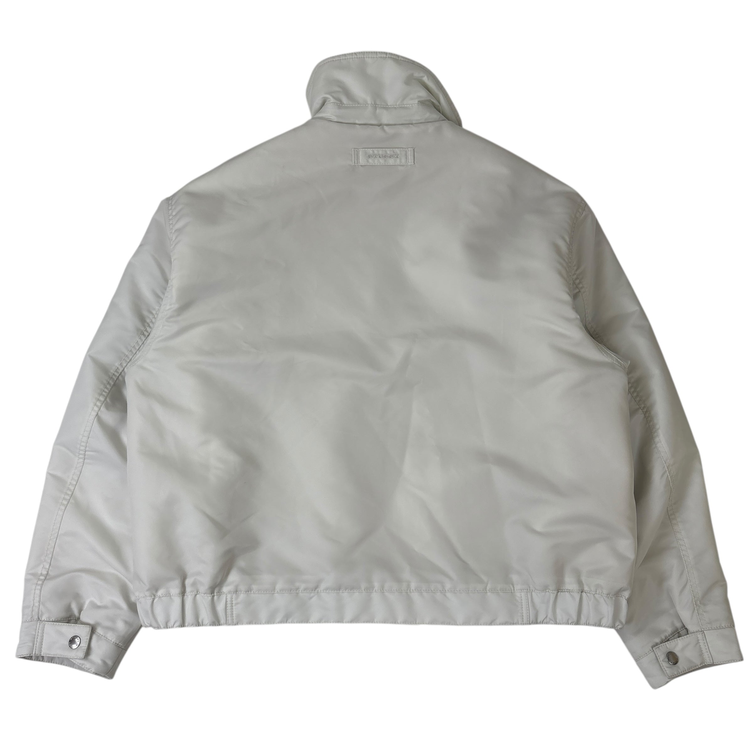 Stussy Pile Lined Zip Jacket Bone