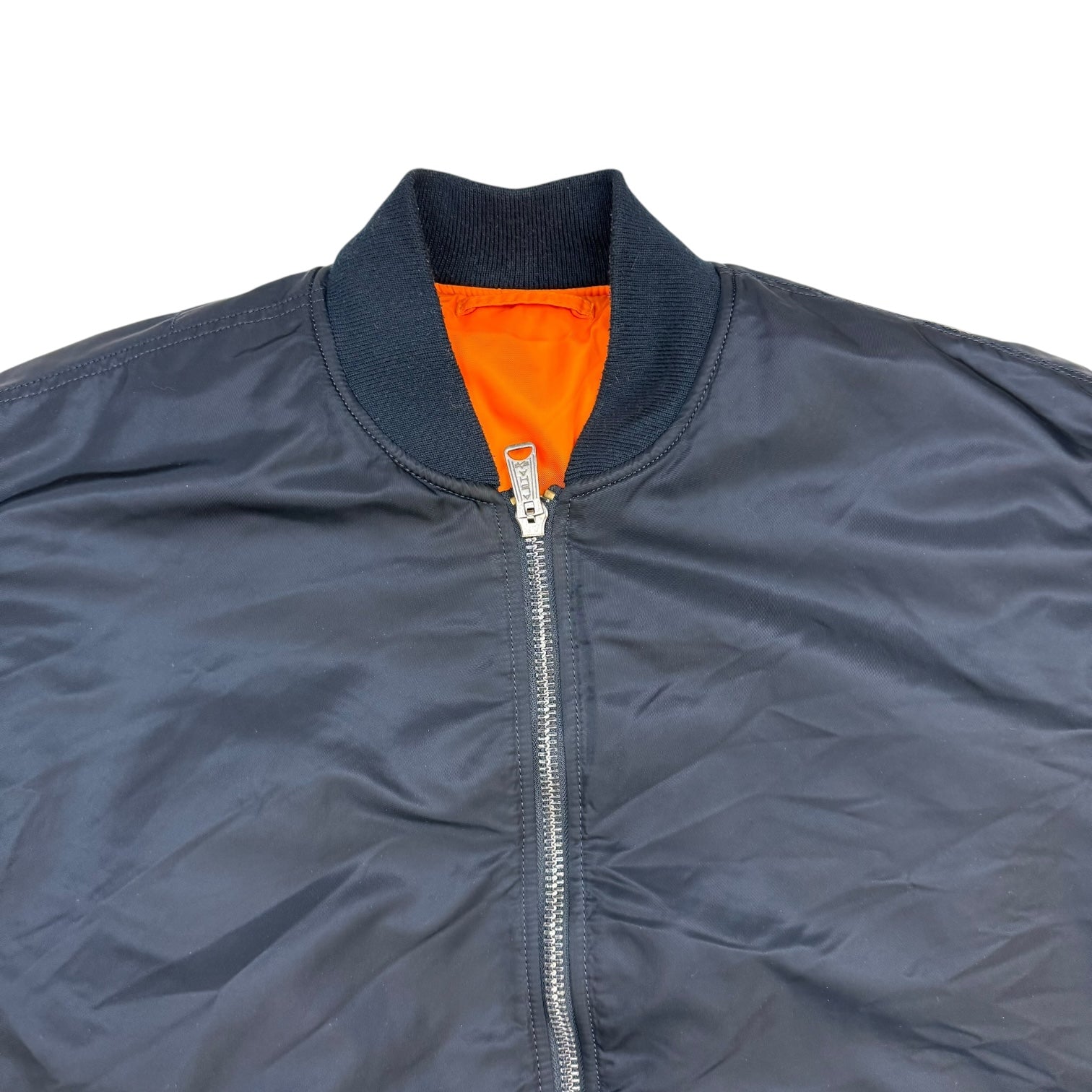 Vintage Alpha Industries Bomber Jacket Navy Blue