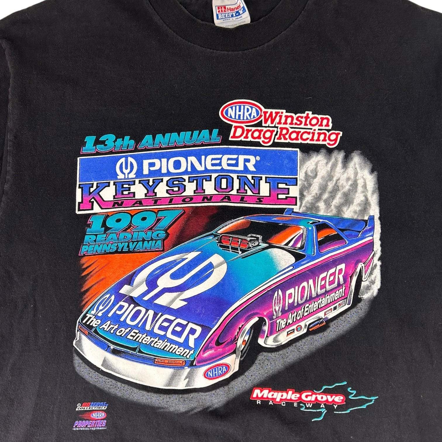Vintage 1997 Winston Drag Racing T-Shirt Black