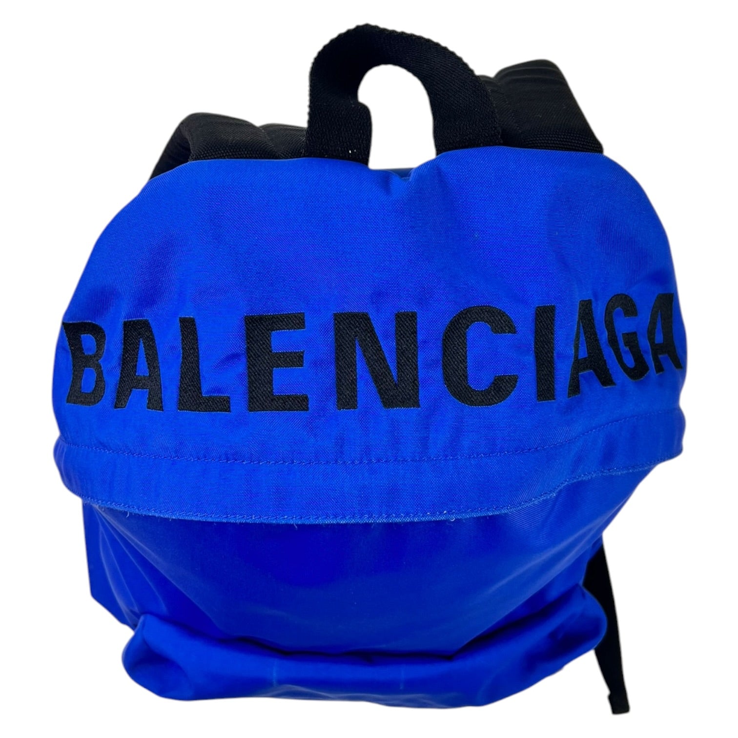 Balenciaga Wheel Backpack Blue Nylon