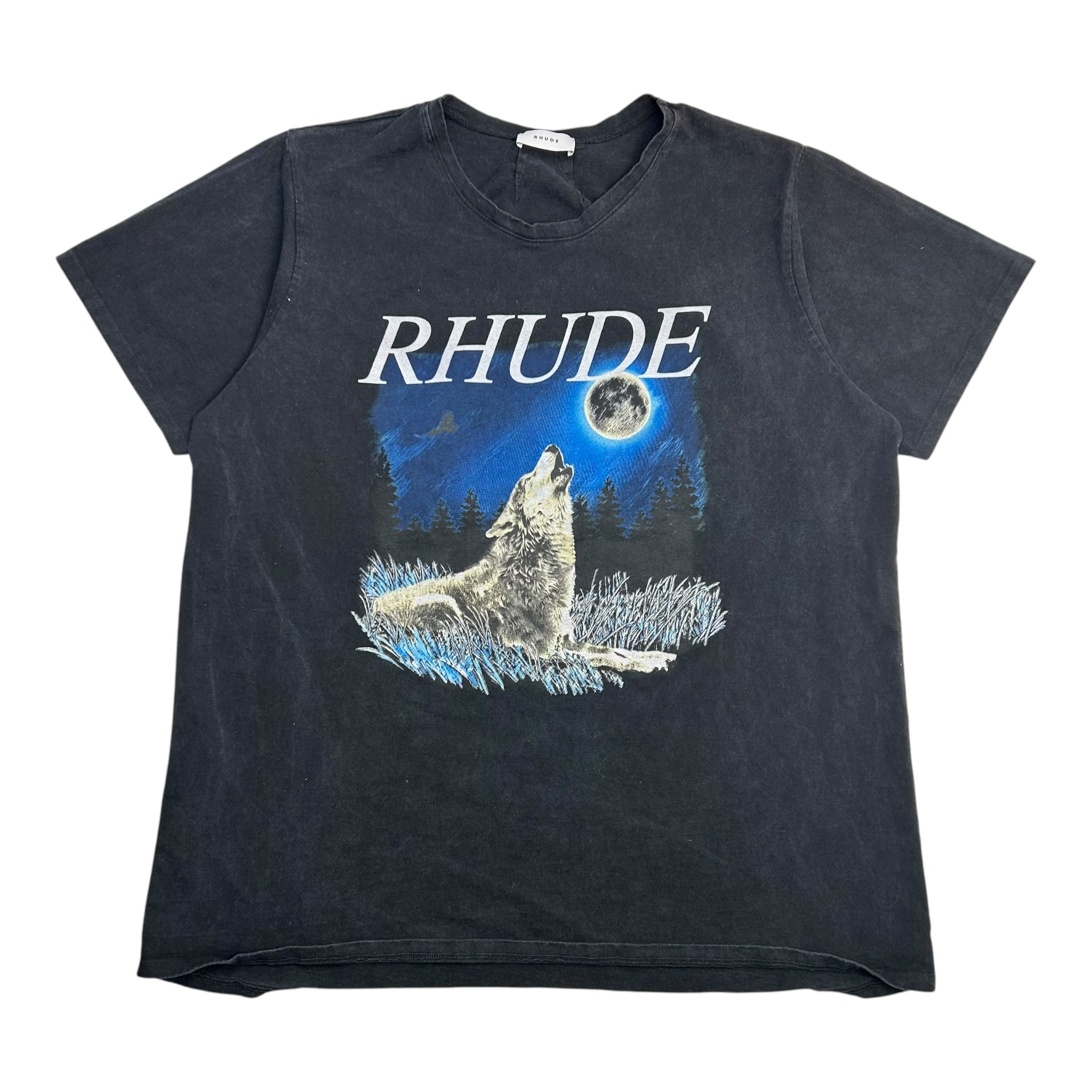 Rhude Howling Wolf Tee Black