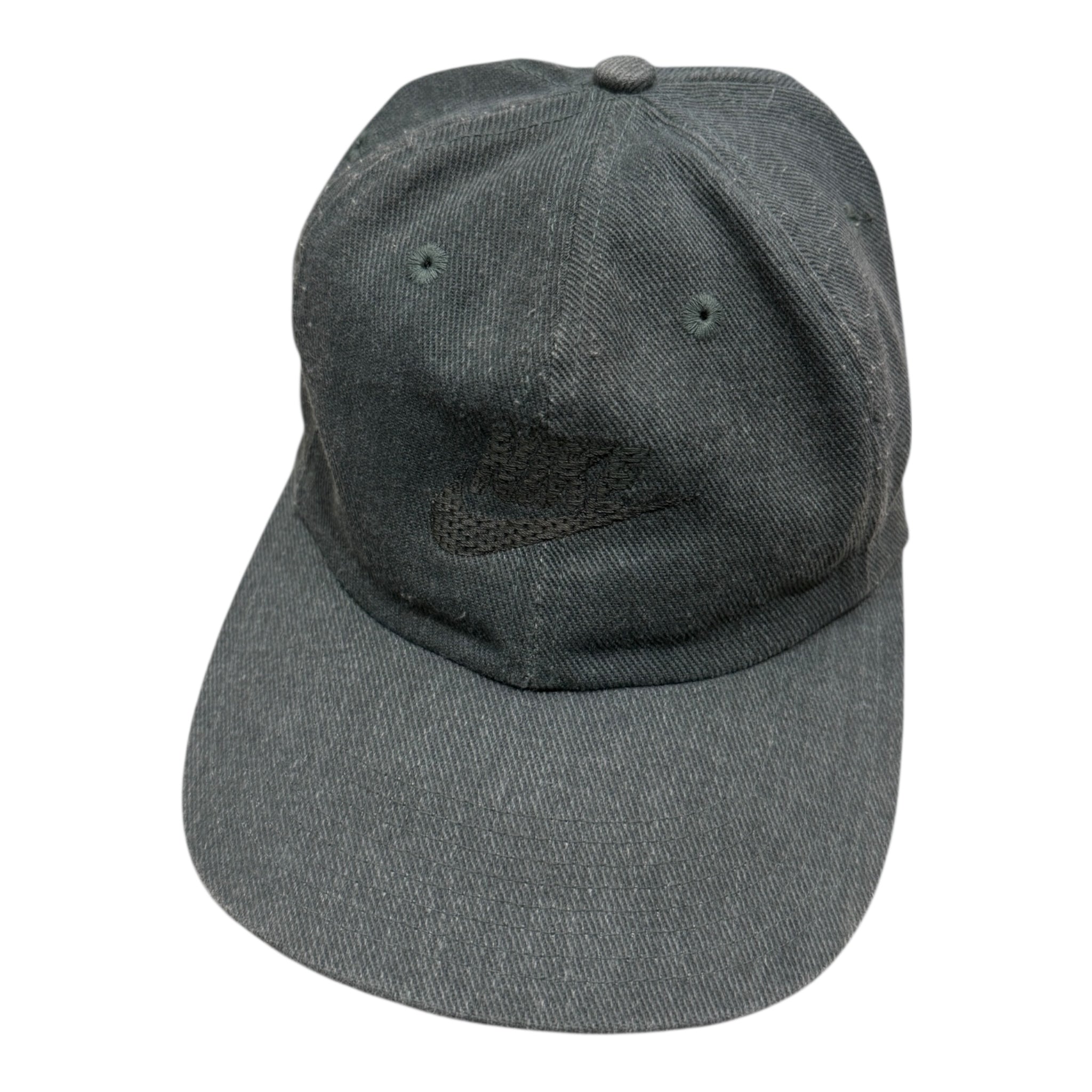 Vintage Monochrome Nike StrapBack Hat Heather Grey