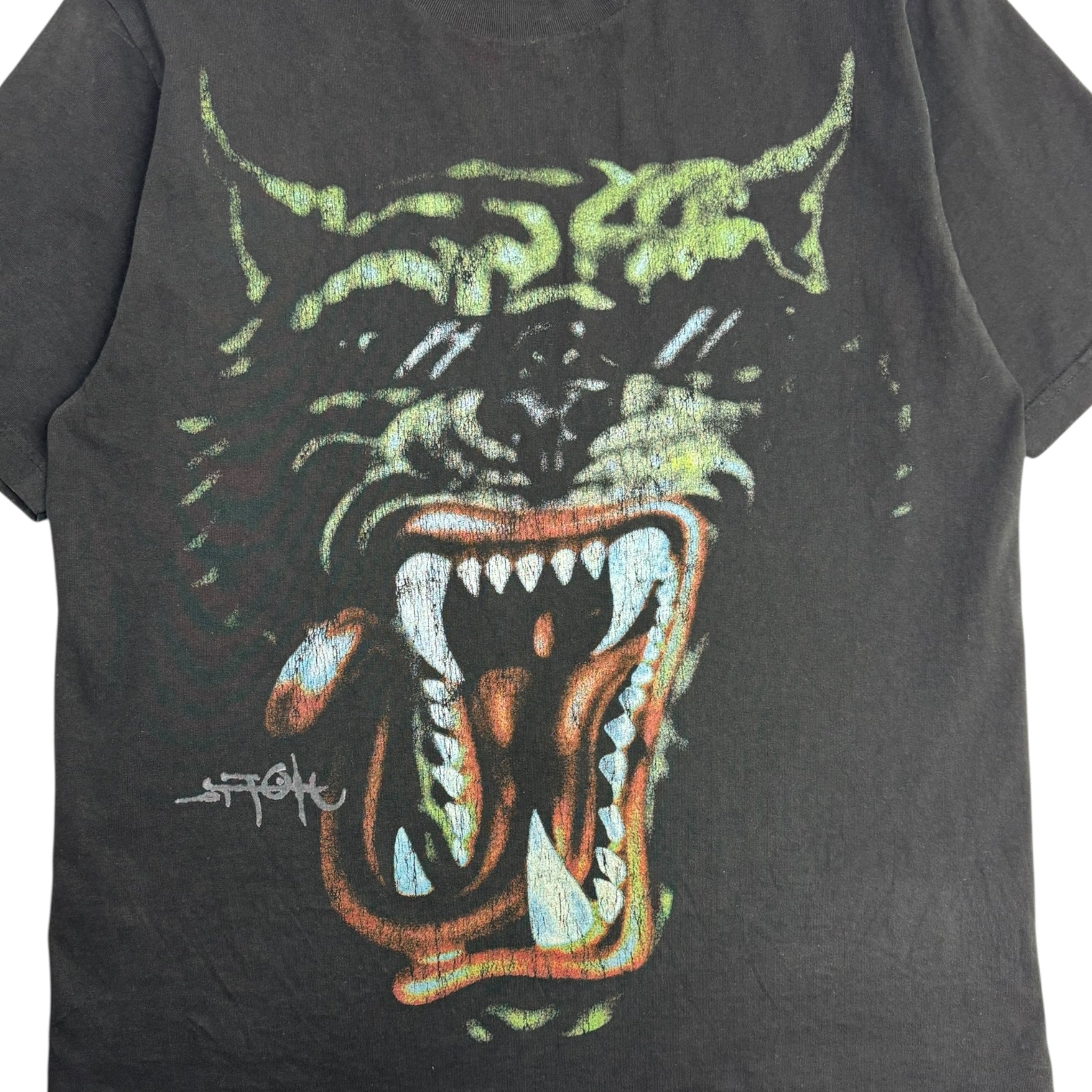 Cactus Jack by Travis Scott Green Hyena Tour Tee Black