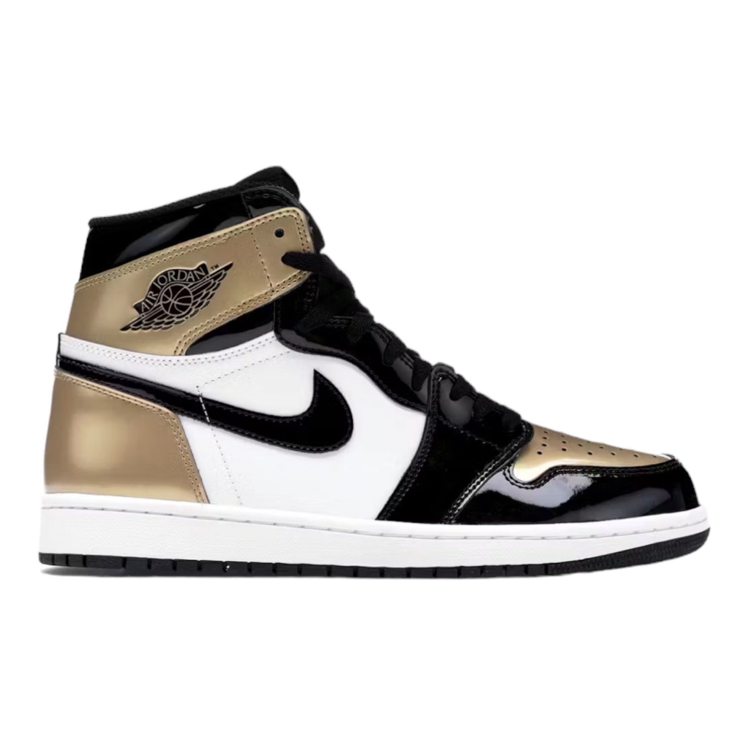 Air jordan 1 high gold best sale