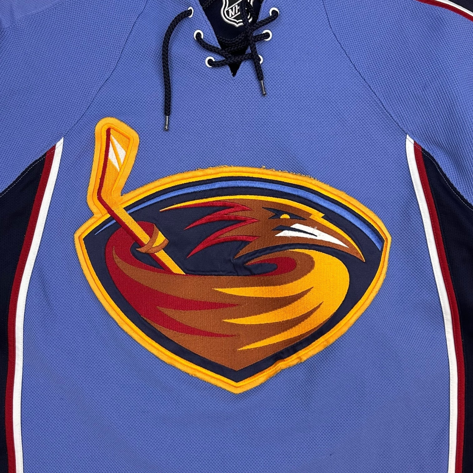 Vintage Reebok Ilya Kovalchuk Atlanta Thrashers 2008 Home Jersey Baby Blue/Navy