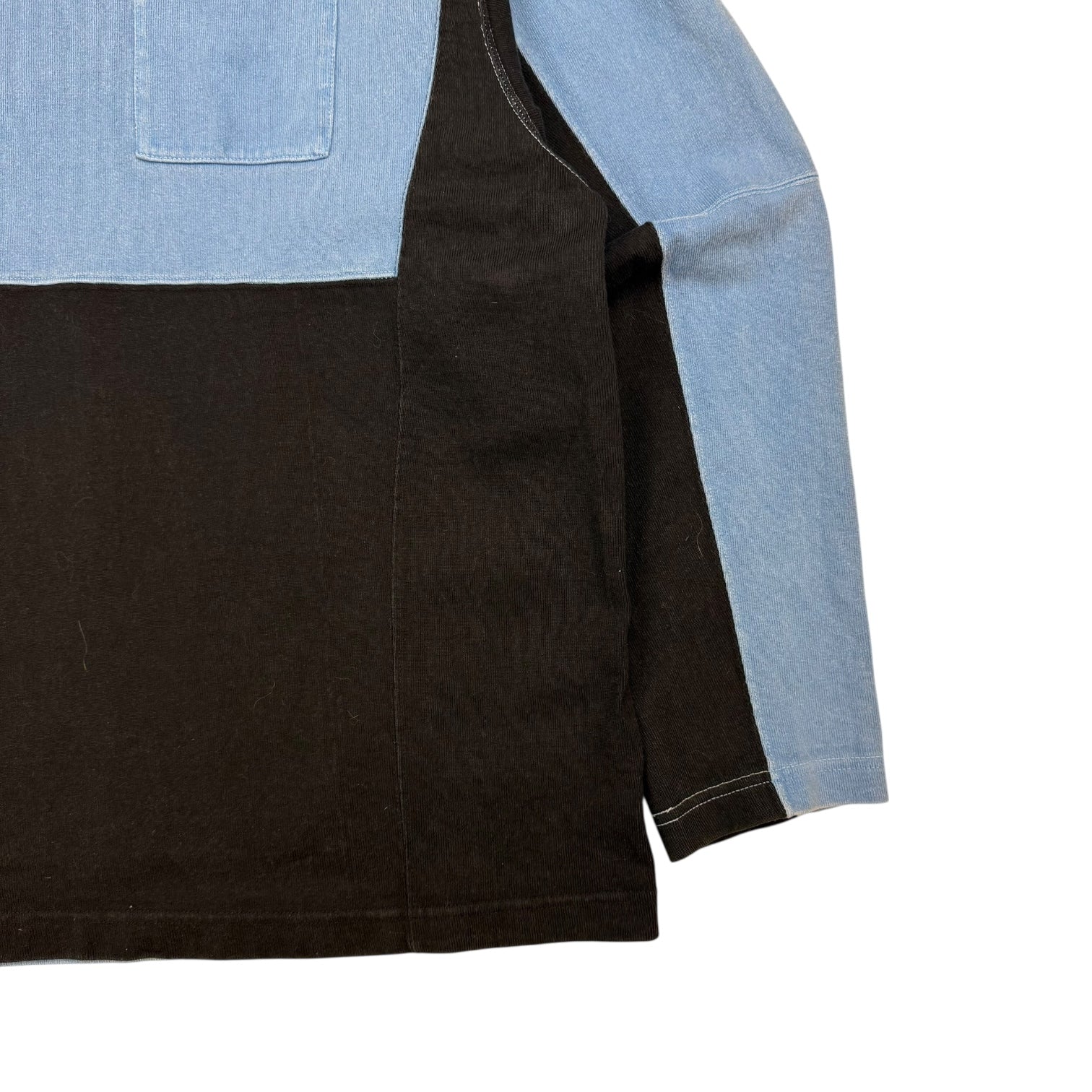 CAV EMPT Overdye Turtle Kneck L/S Tee Blue/Black