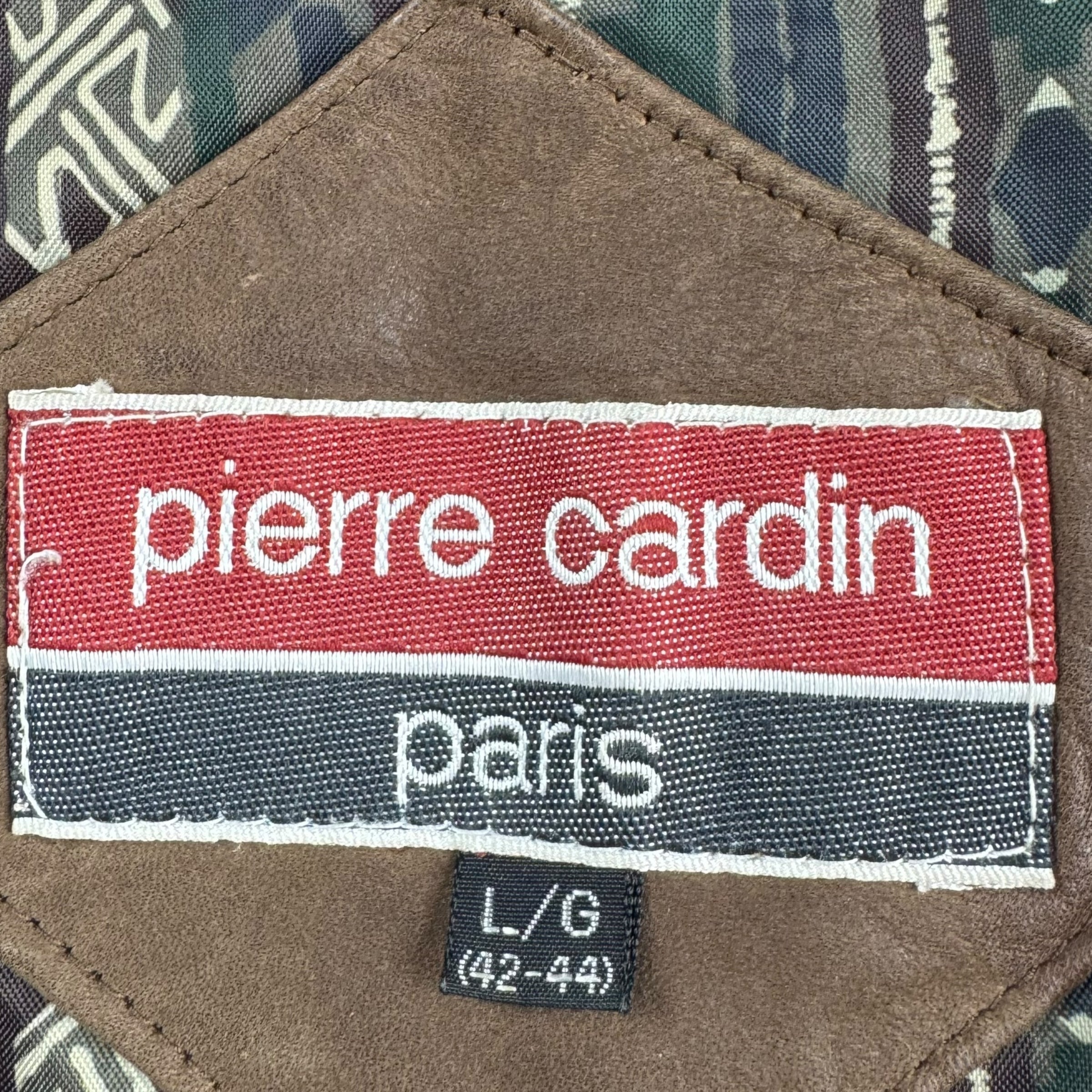 Vintage Pierre Cardin Leather Jacket Brown