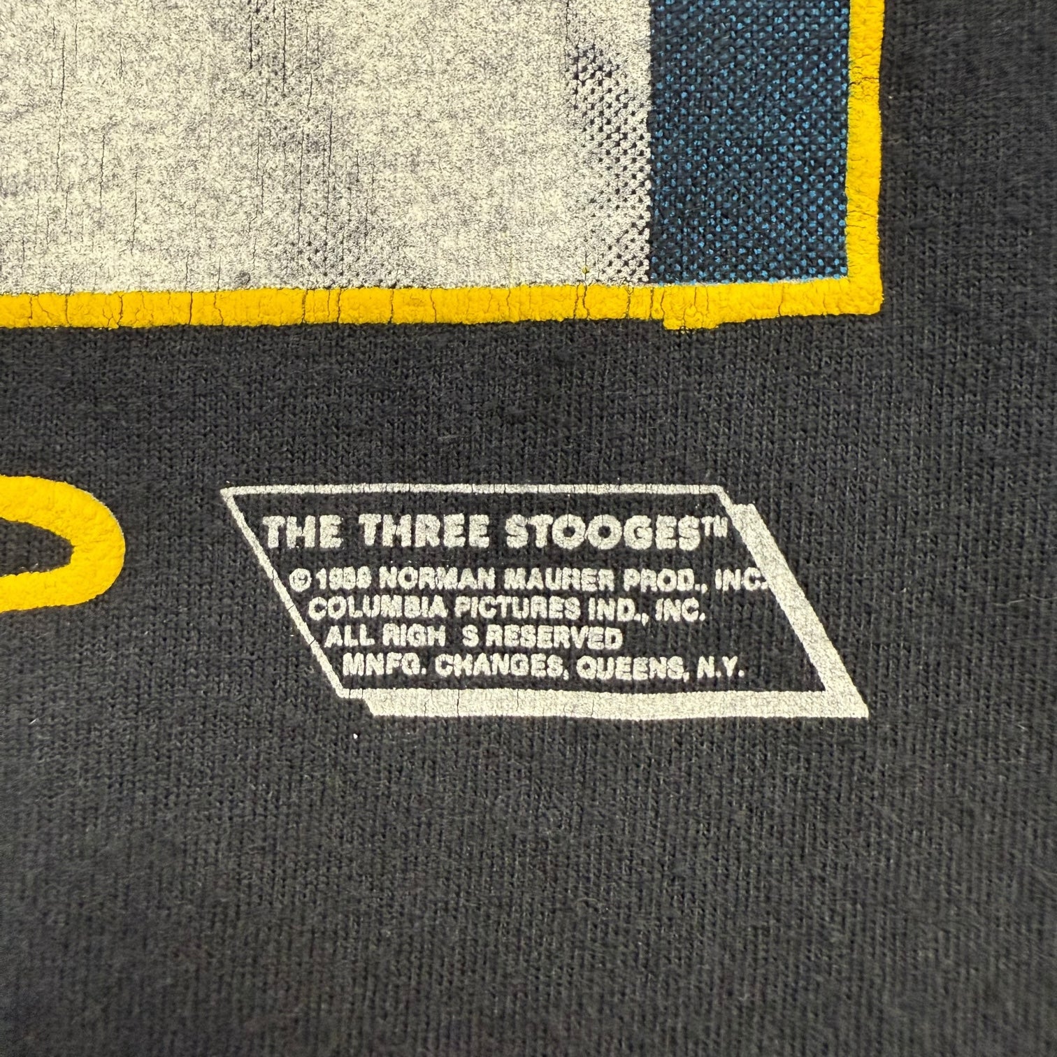 1989 The Three Stooges ‘Oh,Wise Guys…’ Tee Black