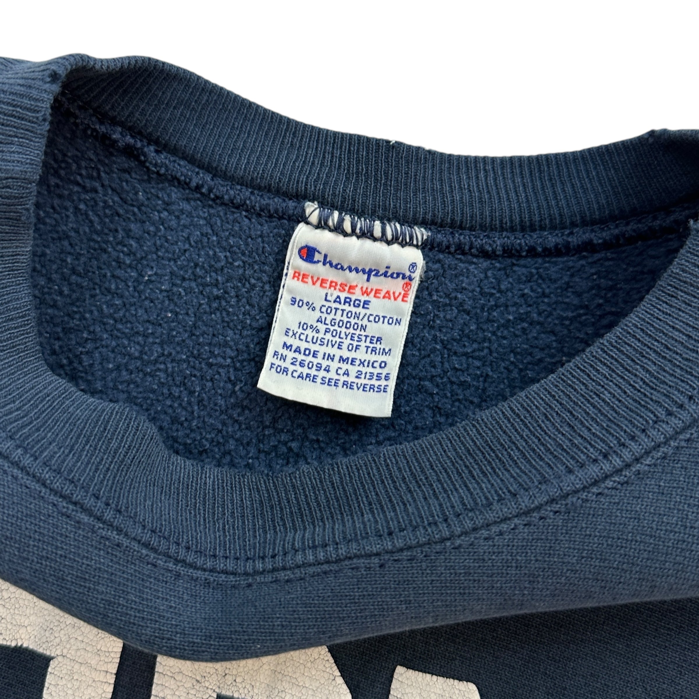 Vintage UCONN Law Champion Crewneck Navy