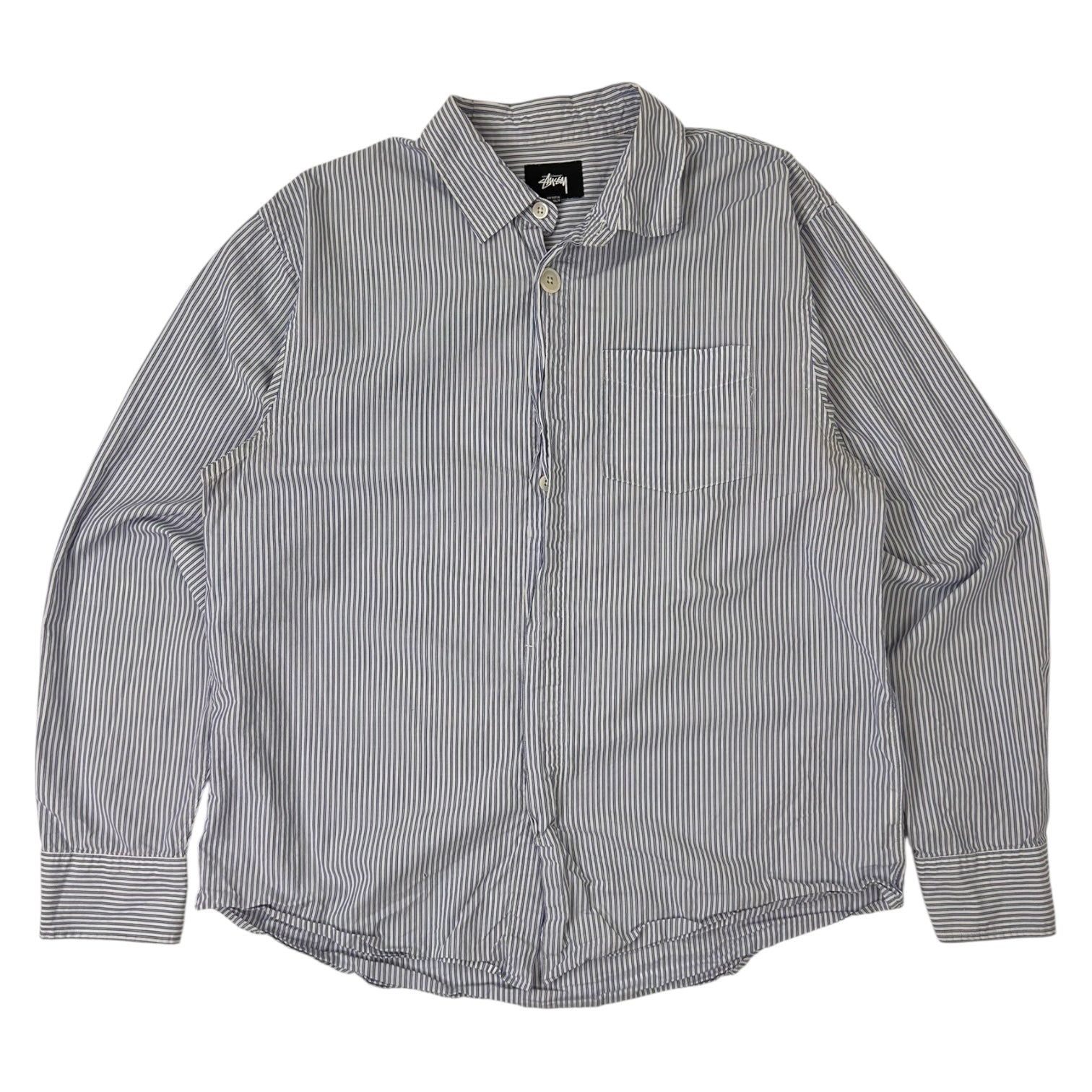 Stussy Striped Long Sleeve Button Up Long Sleeve