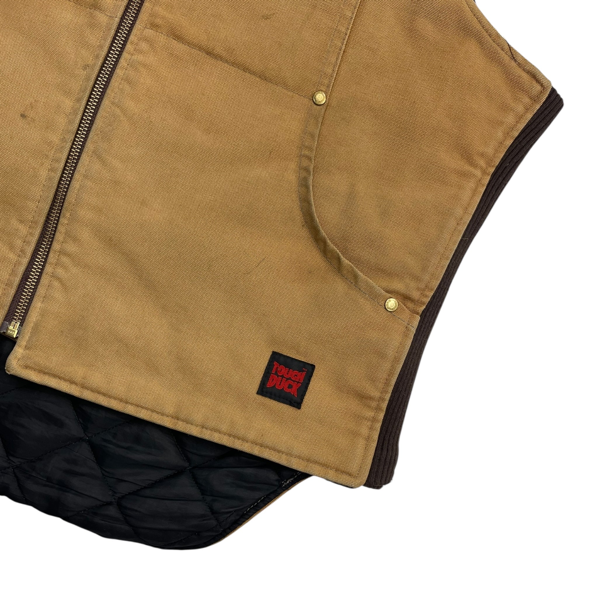 Vintage Tough Duck Work Vest Tan