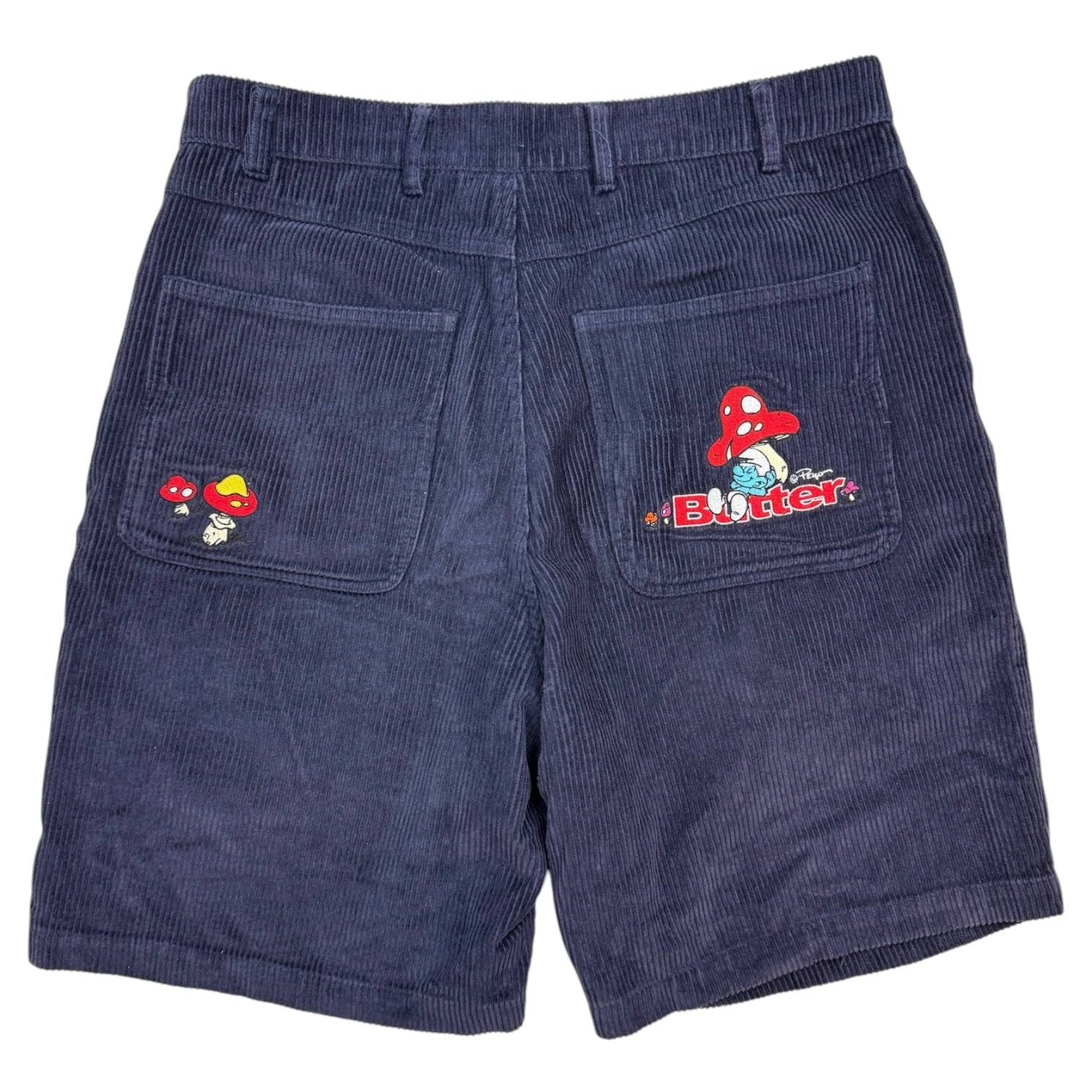 Butter x The Smurfs Mushroom Corduroy Shorts