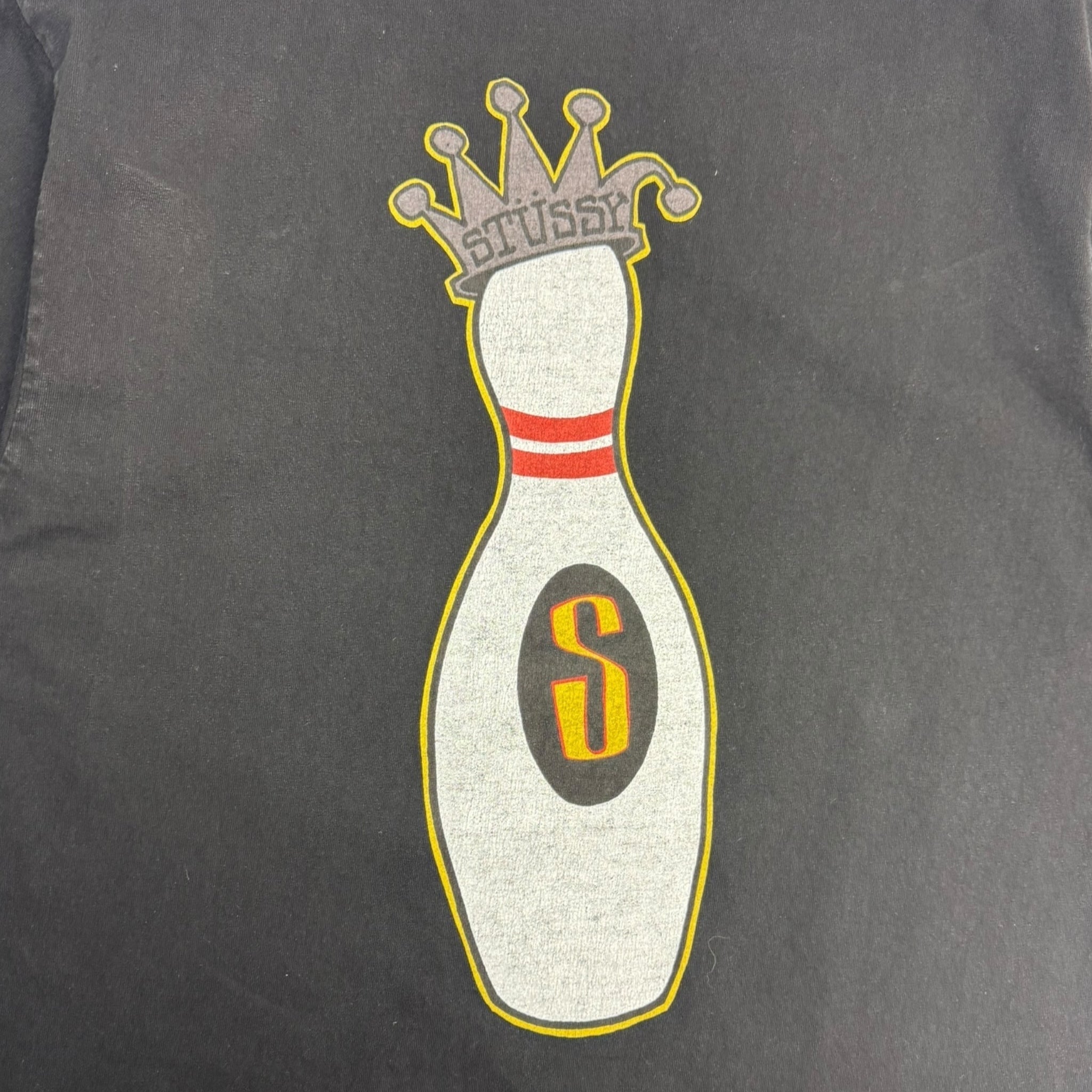 Stussy Pigment Dyed Kingpin T-Shirt Black
