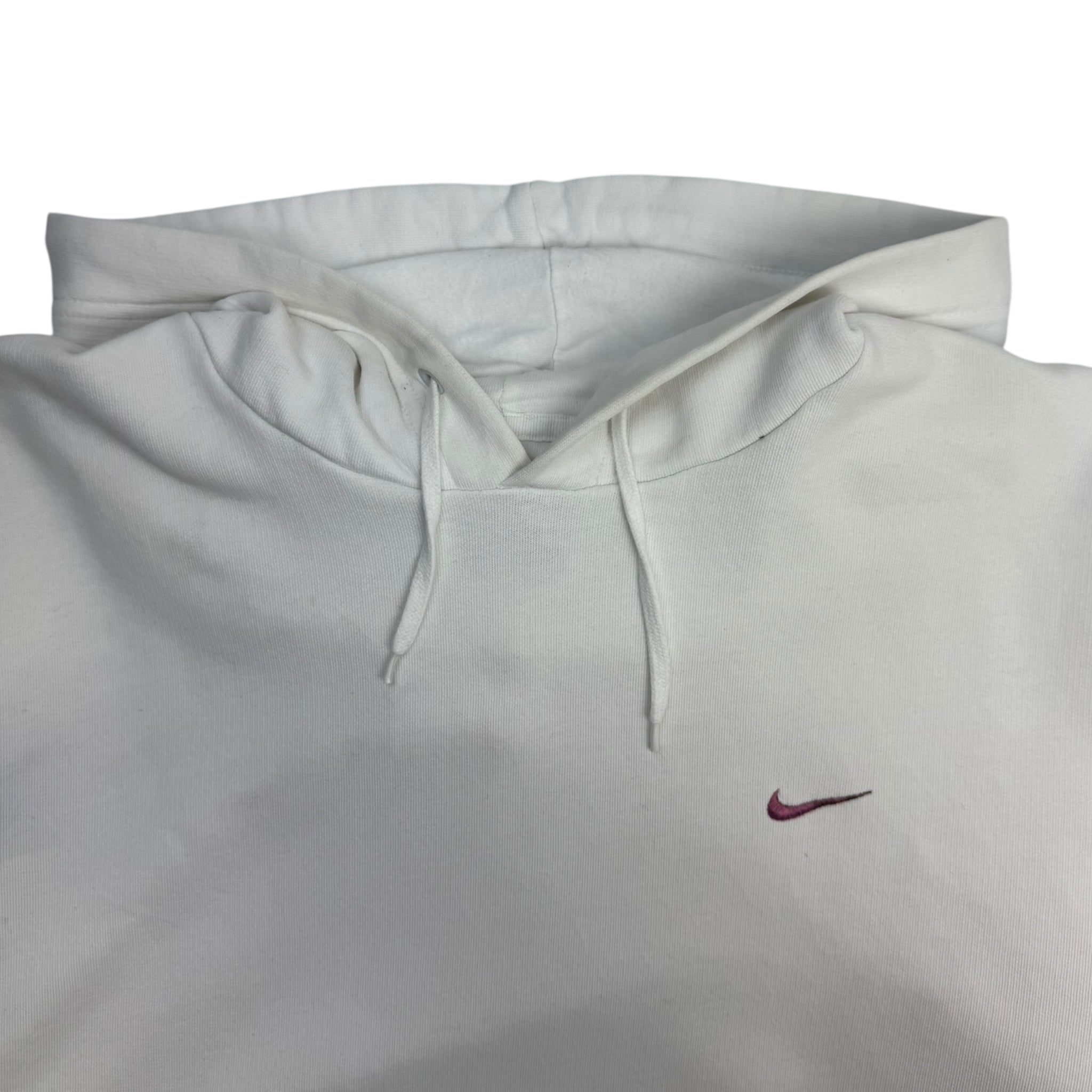 Vintage Y2K Nike Side Swoosh Hoodie Pink/White