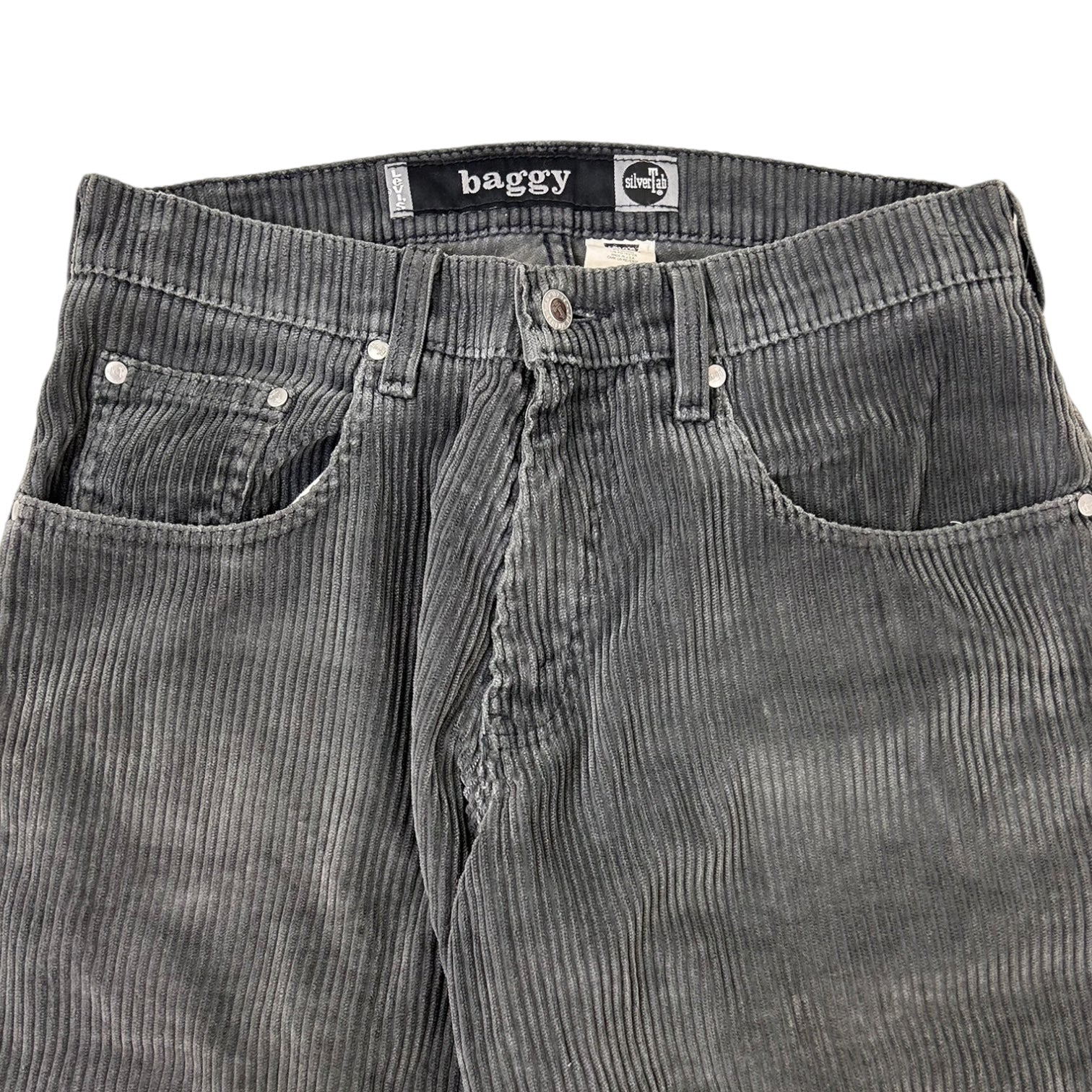 Vintage Levi’s Baggy Silvertab Corduroy Dark Grey
