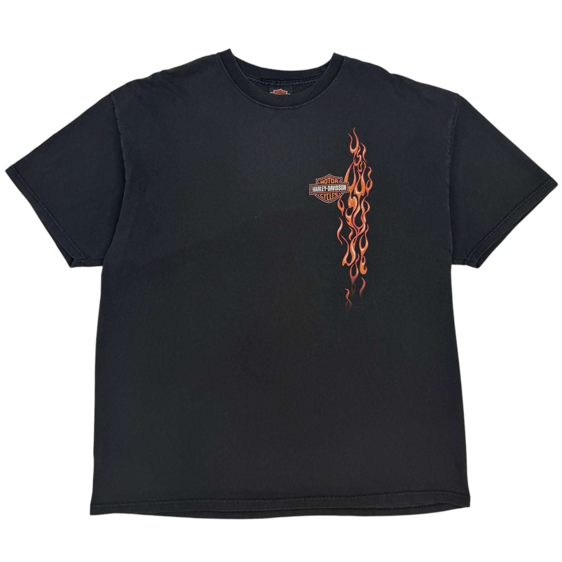 2008 Harley Davidson Maui Flame Tee Black