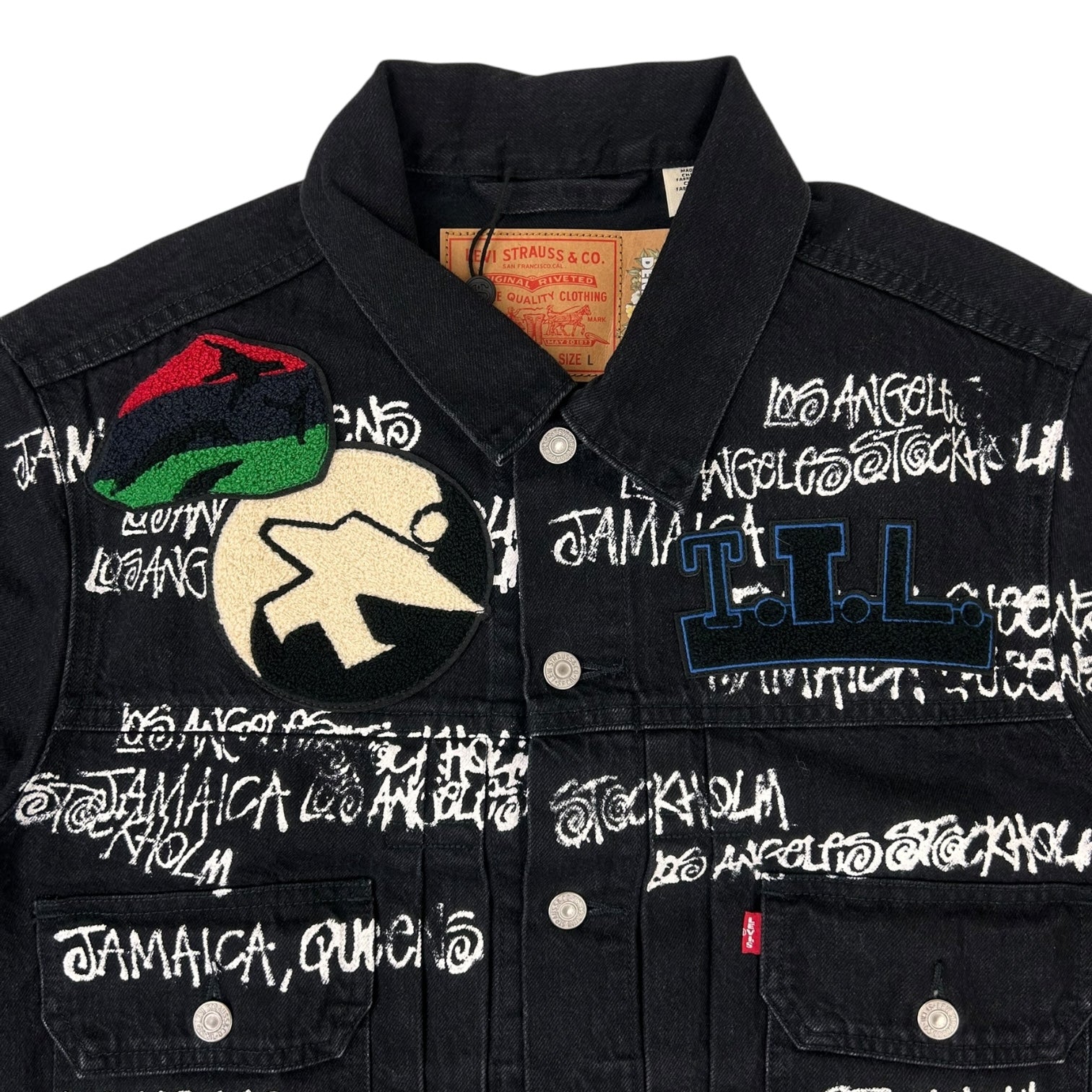 Stussy Denim Tears Denim Jacket Black