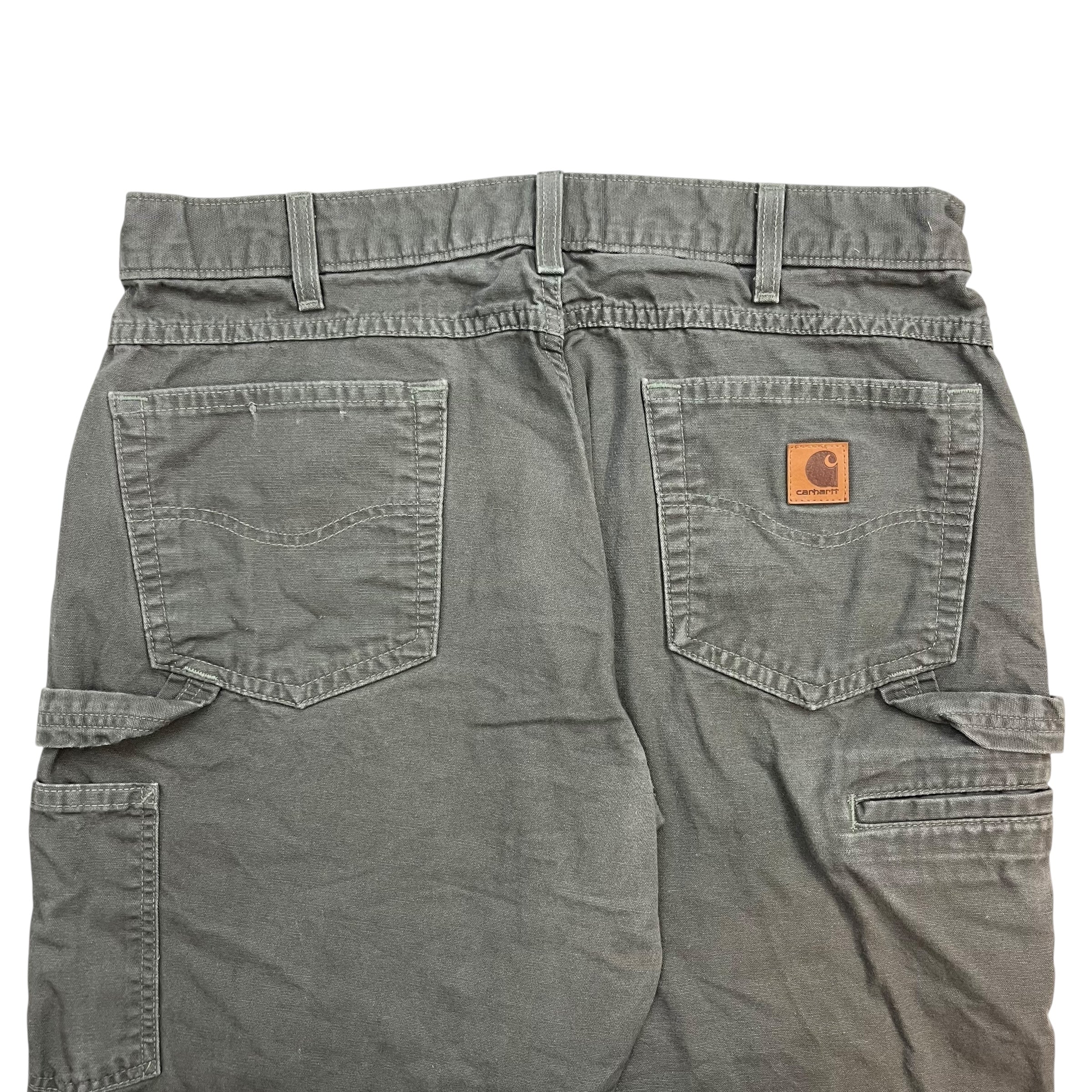 Vintage Carhartt Dungaree Pants Grey Green