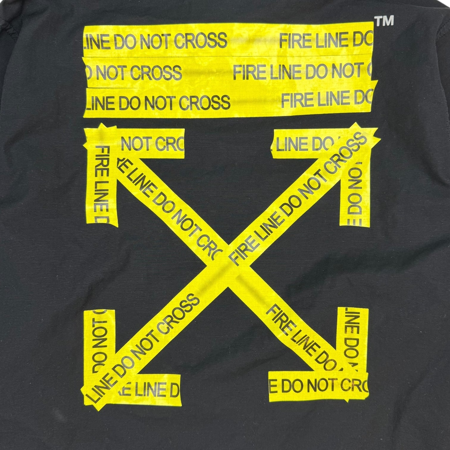 Off-White Fire Tape Field Jacket Black