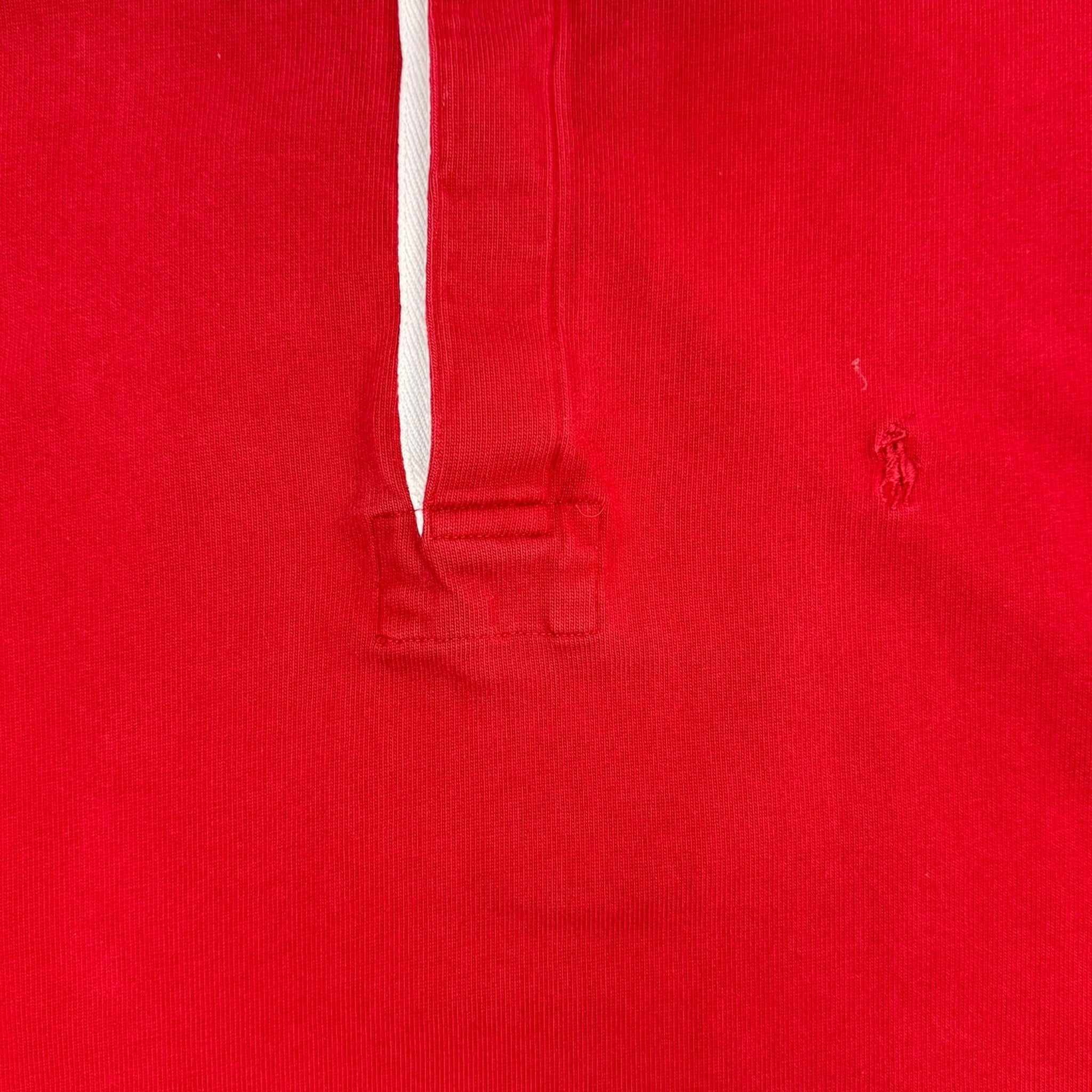Vintage Polo Ralph Lauren Rugby Longsleeve Sweater Red