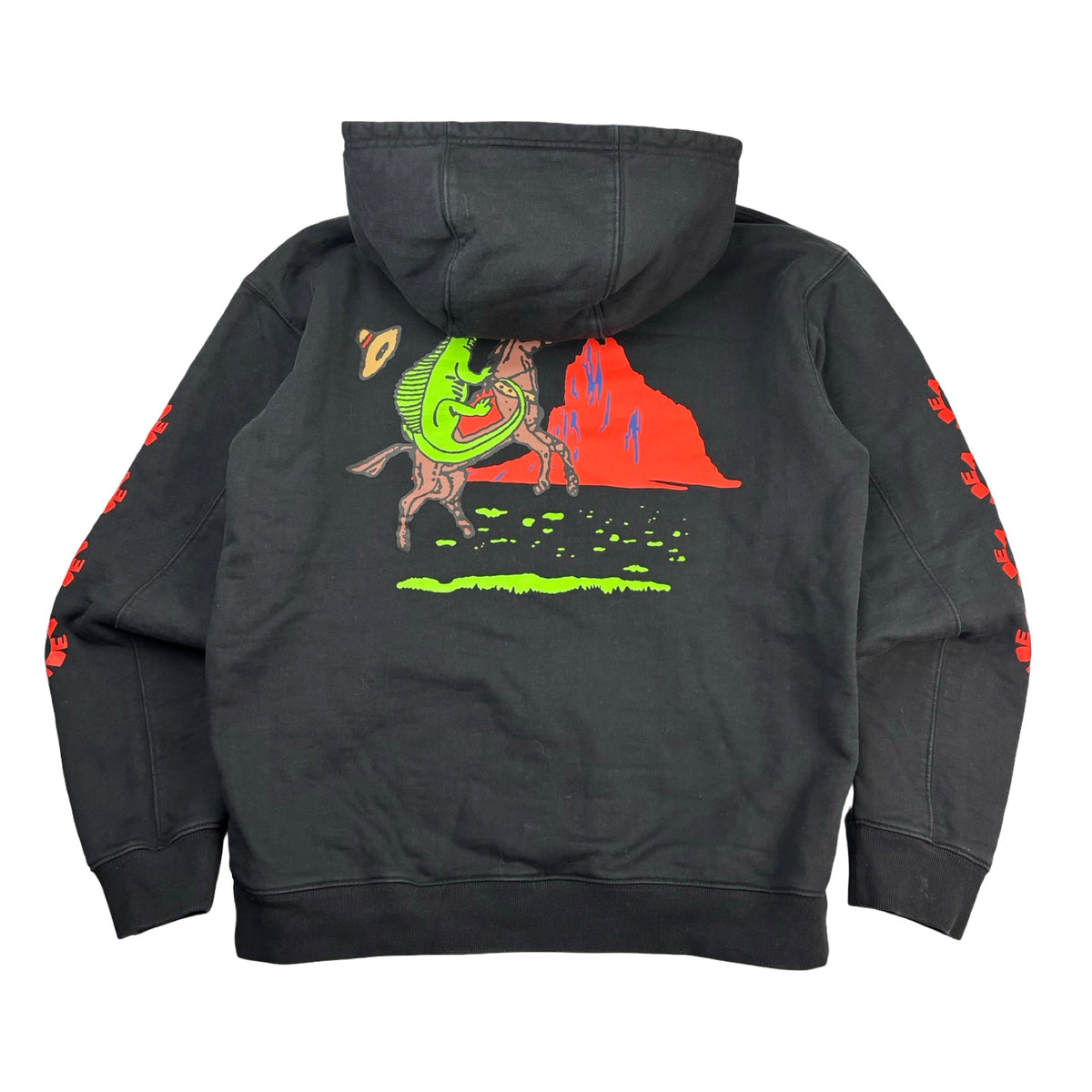 Brain Dead Lizard Cowboy Hoodie Black