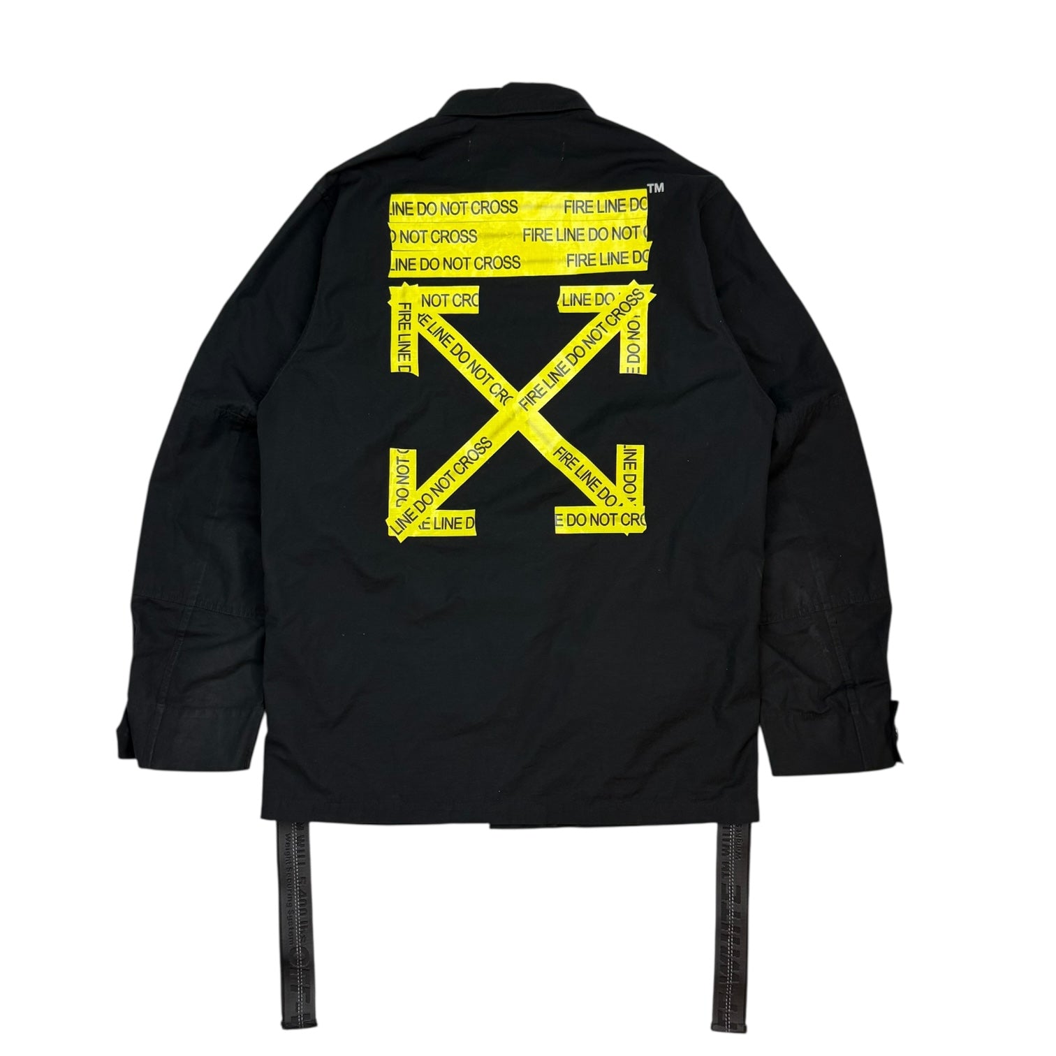Off-White Fire Tape Field Jacket Black