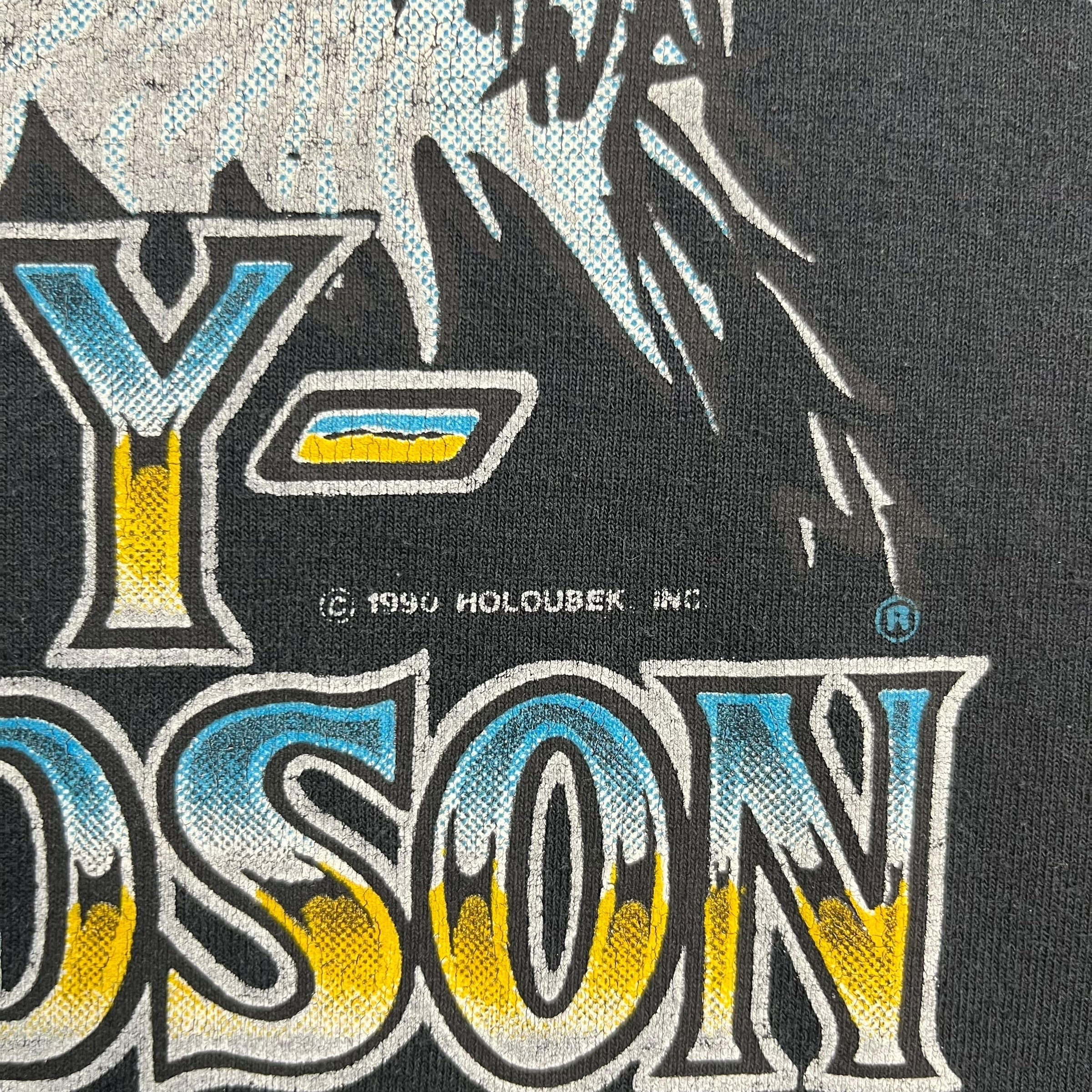 1990 Harley-Davidson Eagle Head Tee Black