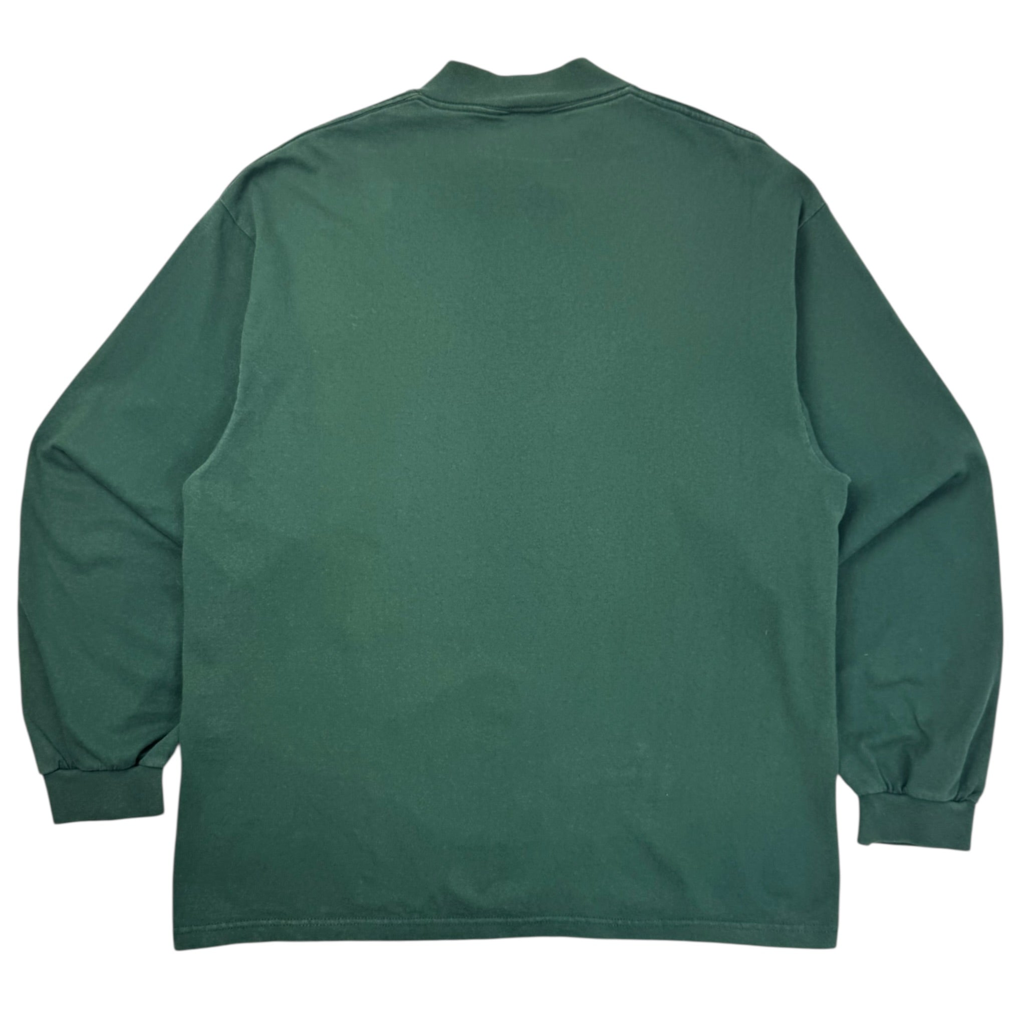 Vintage 90s Nike Mock Neck Shirt Green